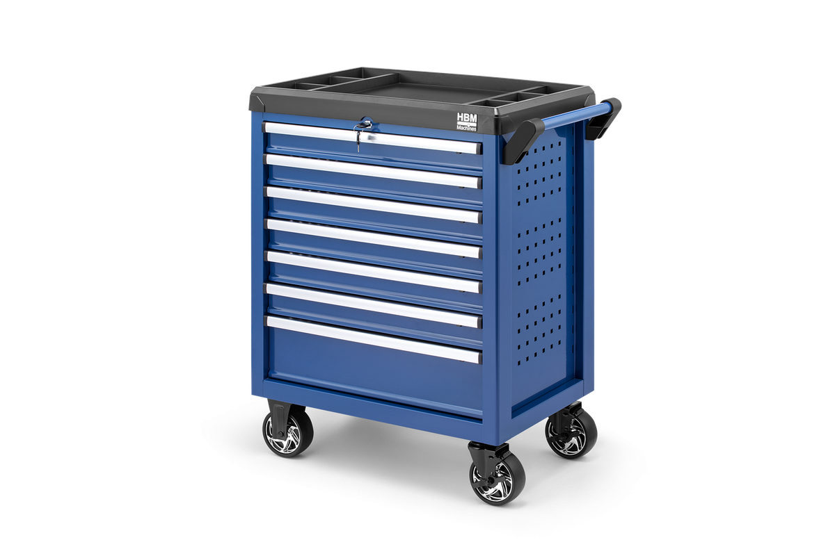 HBM Werkzeugwagen 7 Schubladen, Modell 2, blau