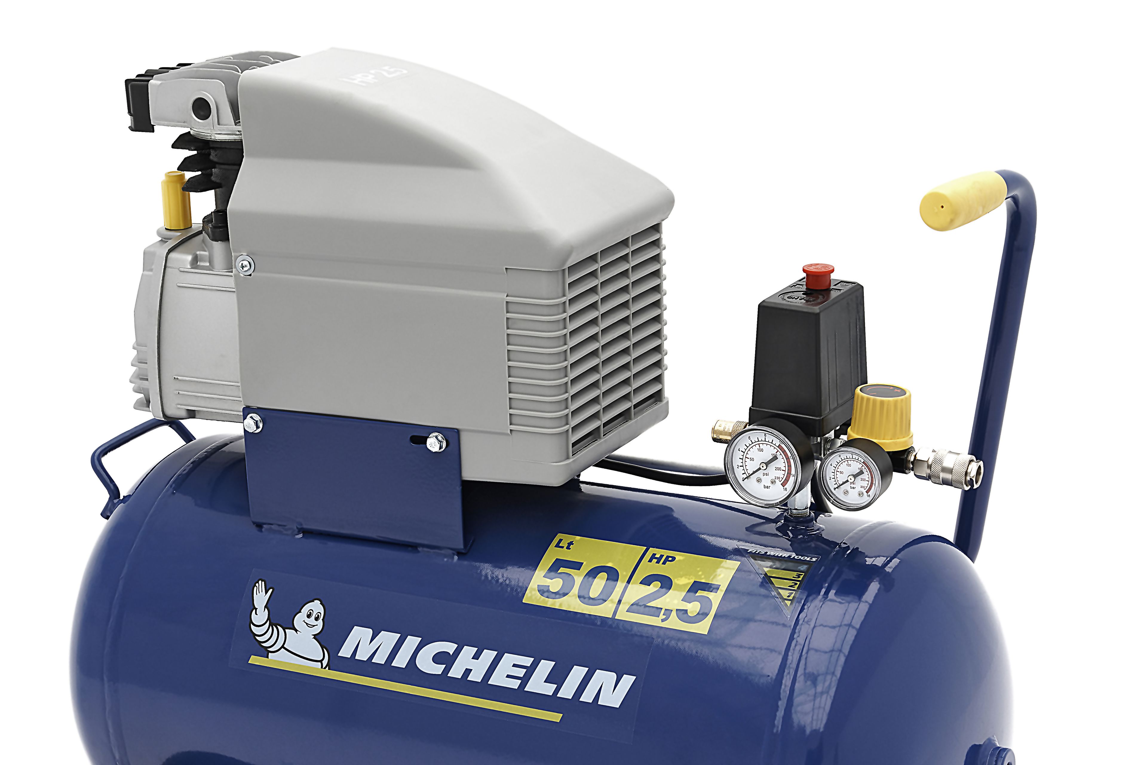 HBM Compresseur Michelin 2 CV Professionnel 50 Litres 8 Bar - 170 Litres Par Minute Image 6