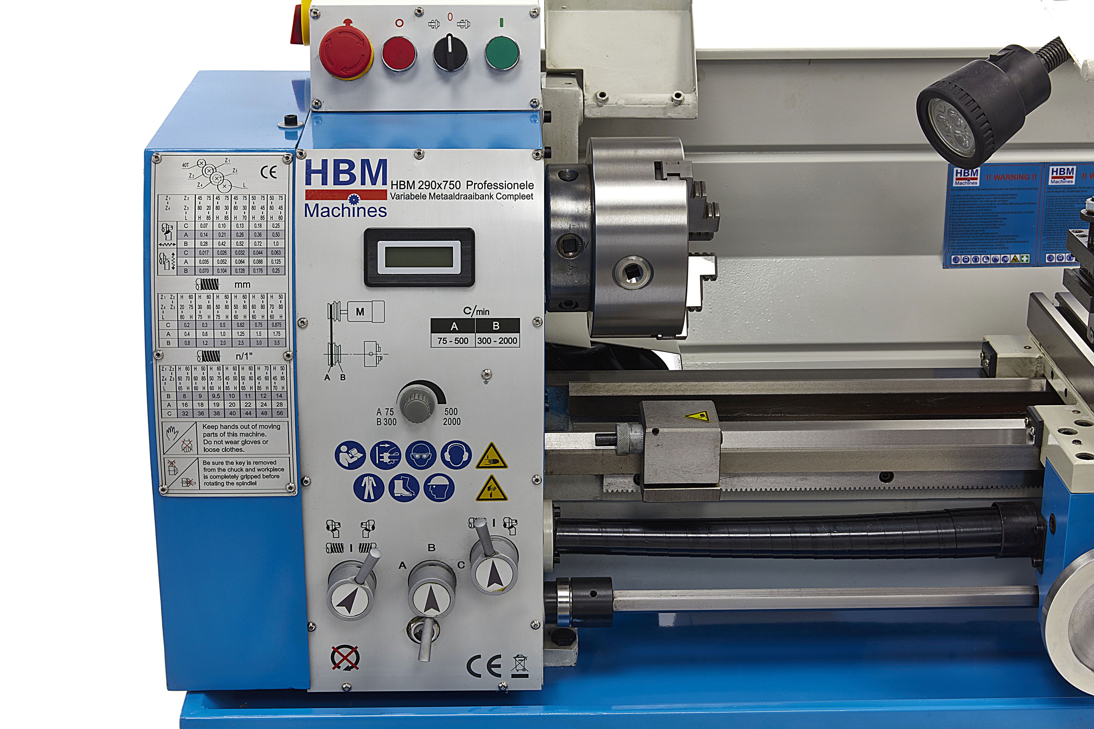 HBM torno para metal 290 x 750 Image 6