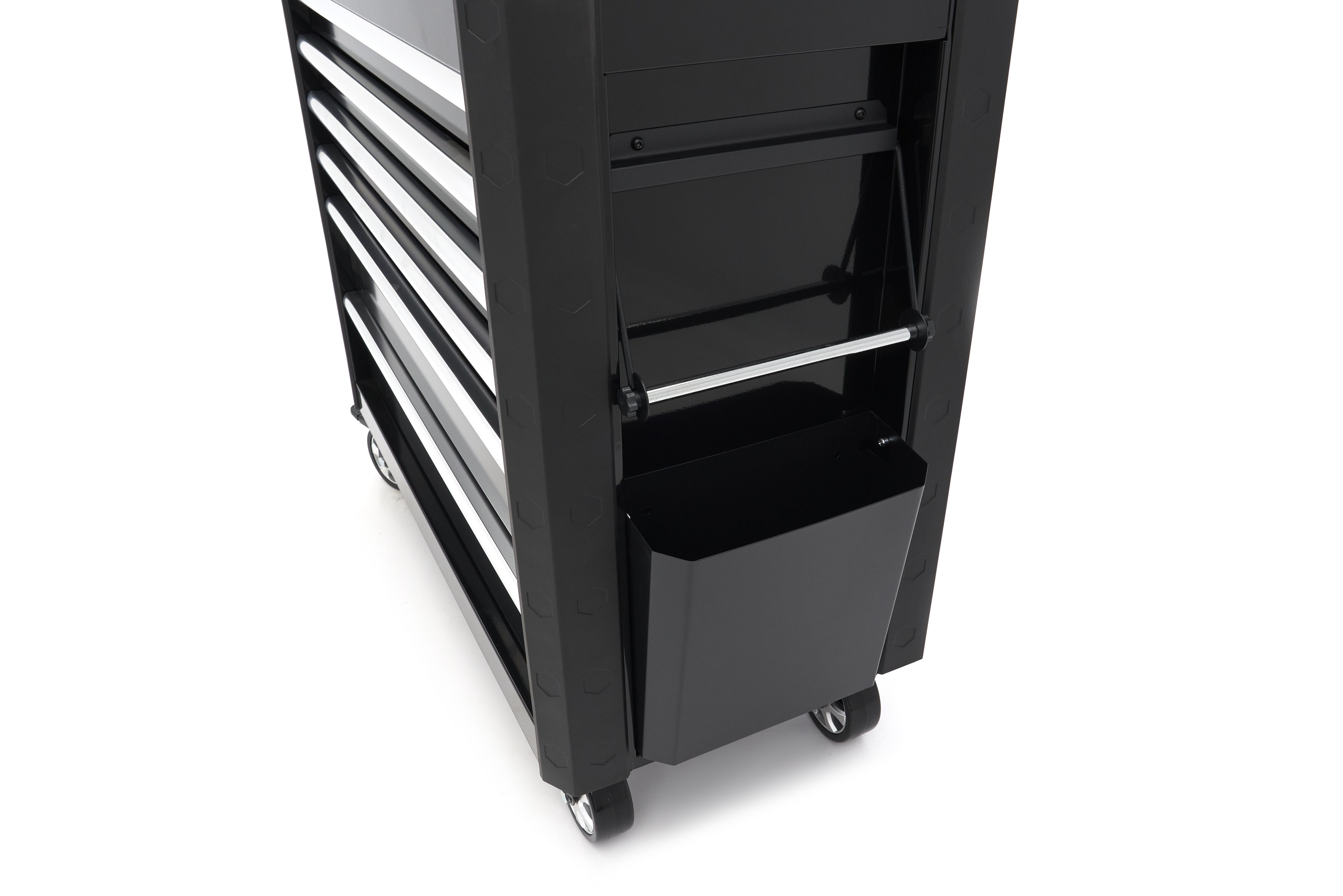Carro de herramientas HBM con 6 cajones, 97 cm, negro Image 10