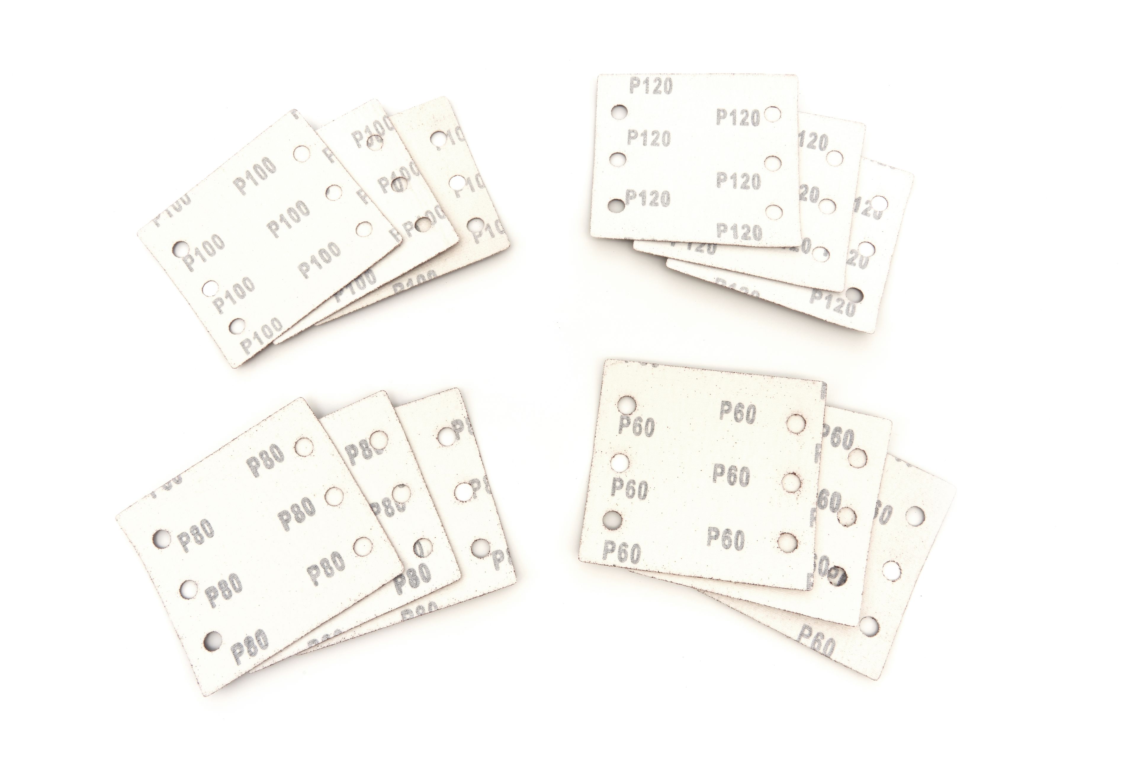 Jeu de feuilles abrasives HBM (12 pièces) pour la ponceuse à main HBM 240 Watt Image 2