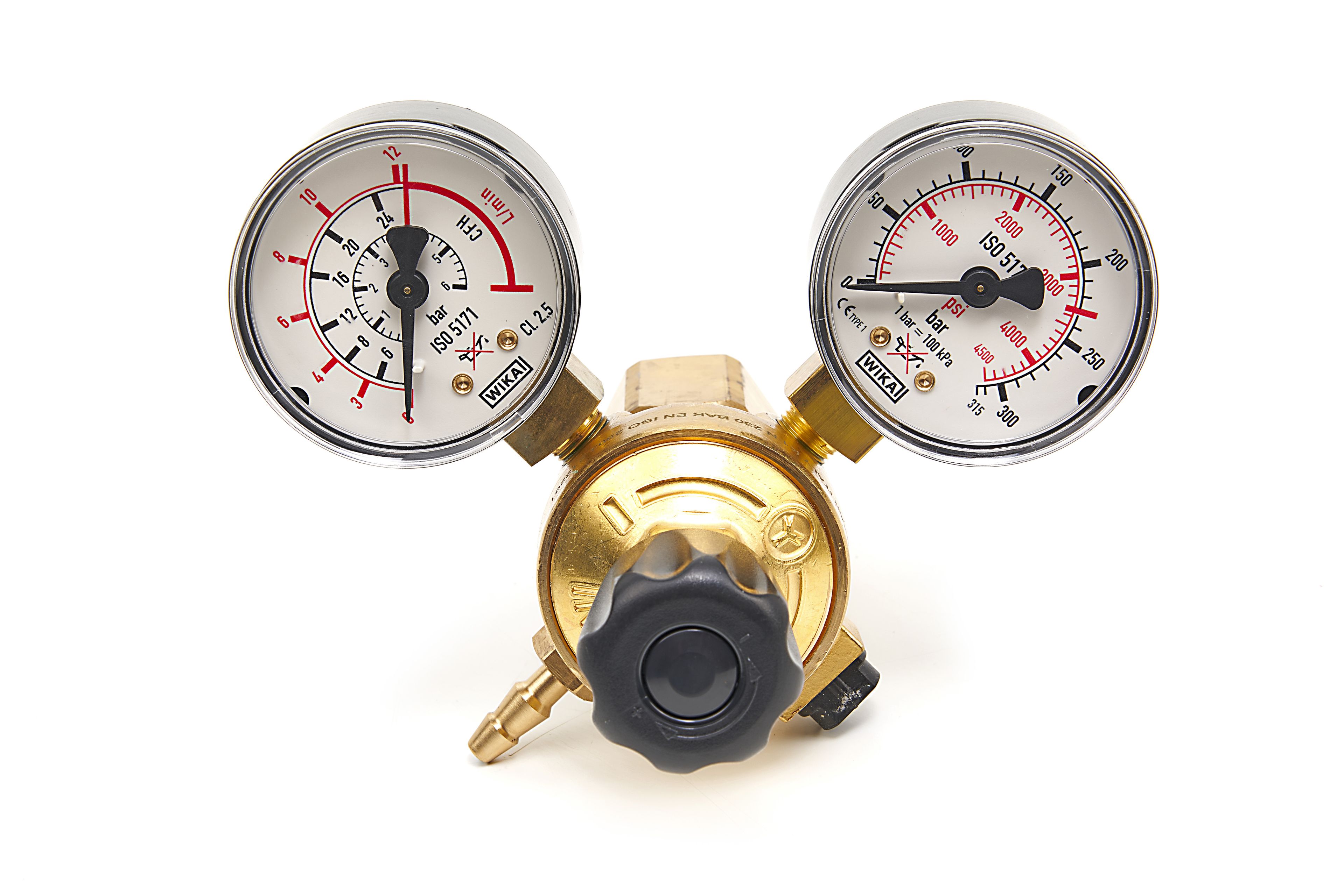 HBM Druckminderer mit Doppelmanometer W24,32 x 1/14” R Image 3