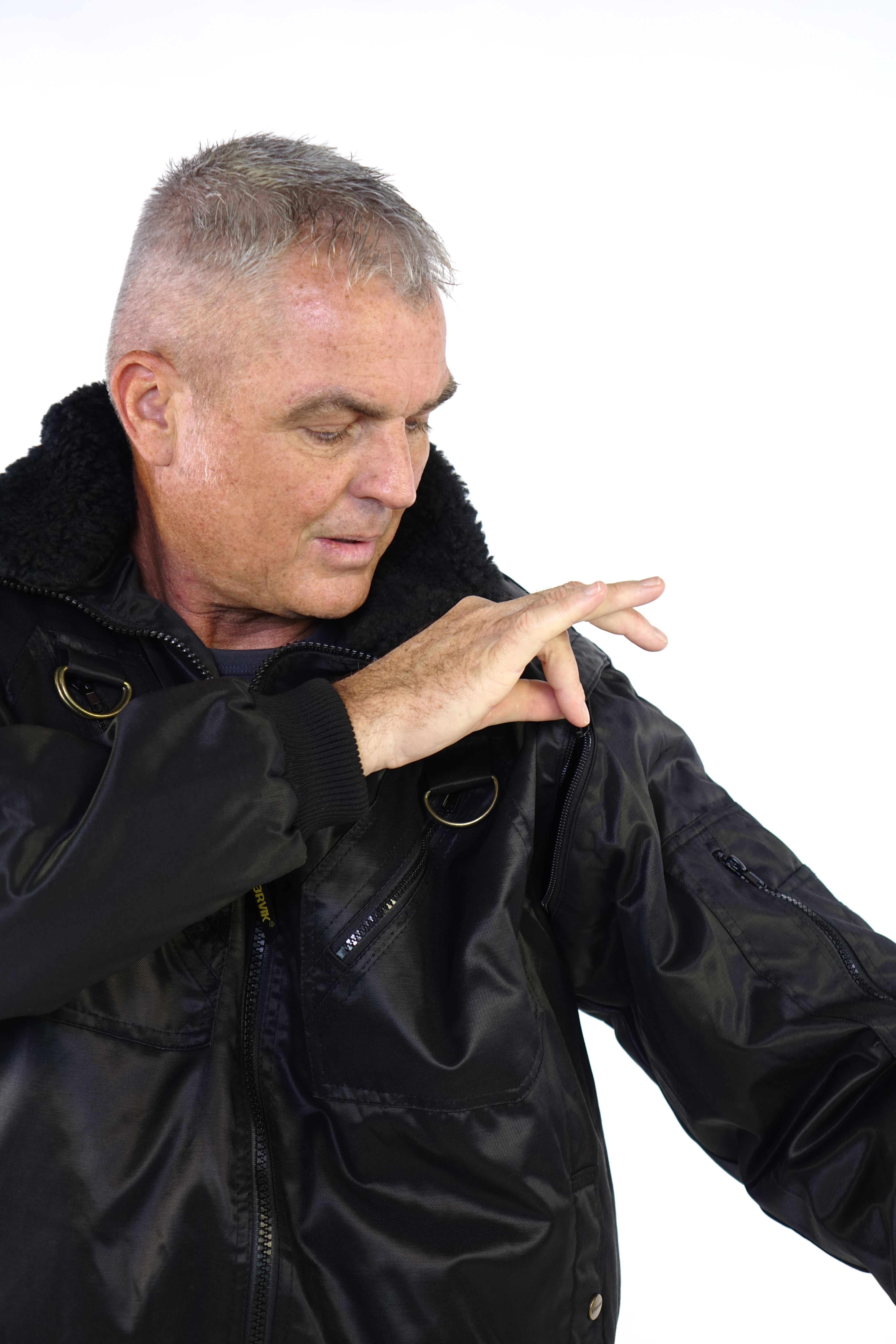 Storvik Stockholm Workjacket Pilot Jacket Noir L Image 11