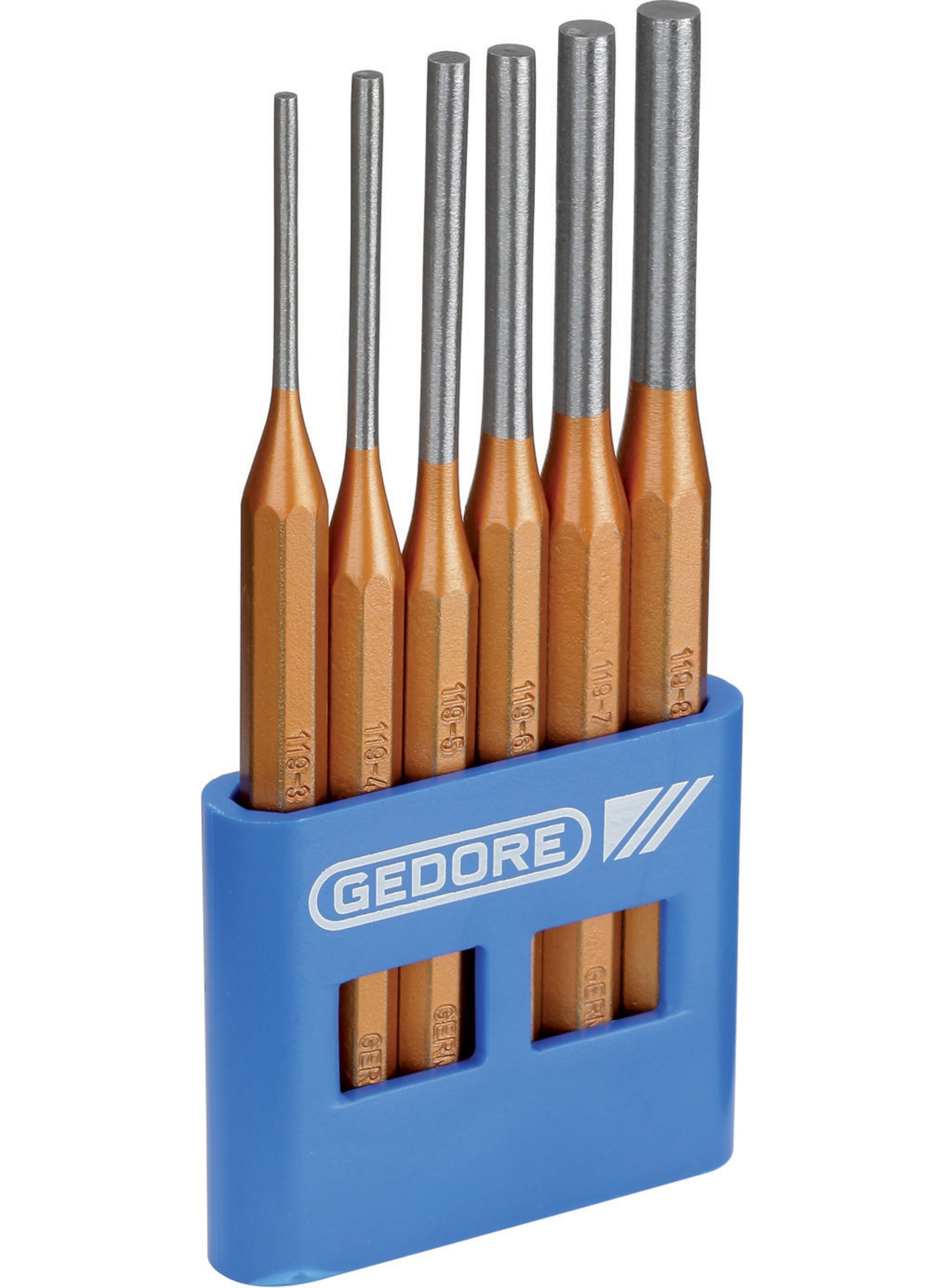 Gedore 6 Delige Doorslagen Penuitdrijverset 6 Delig in PVC houder