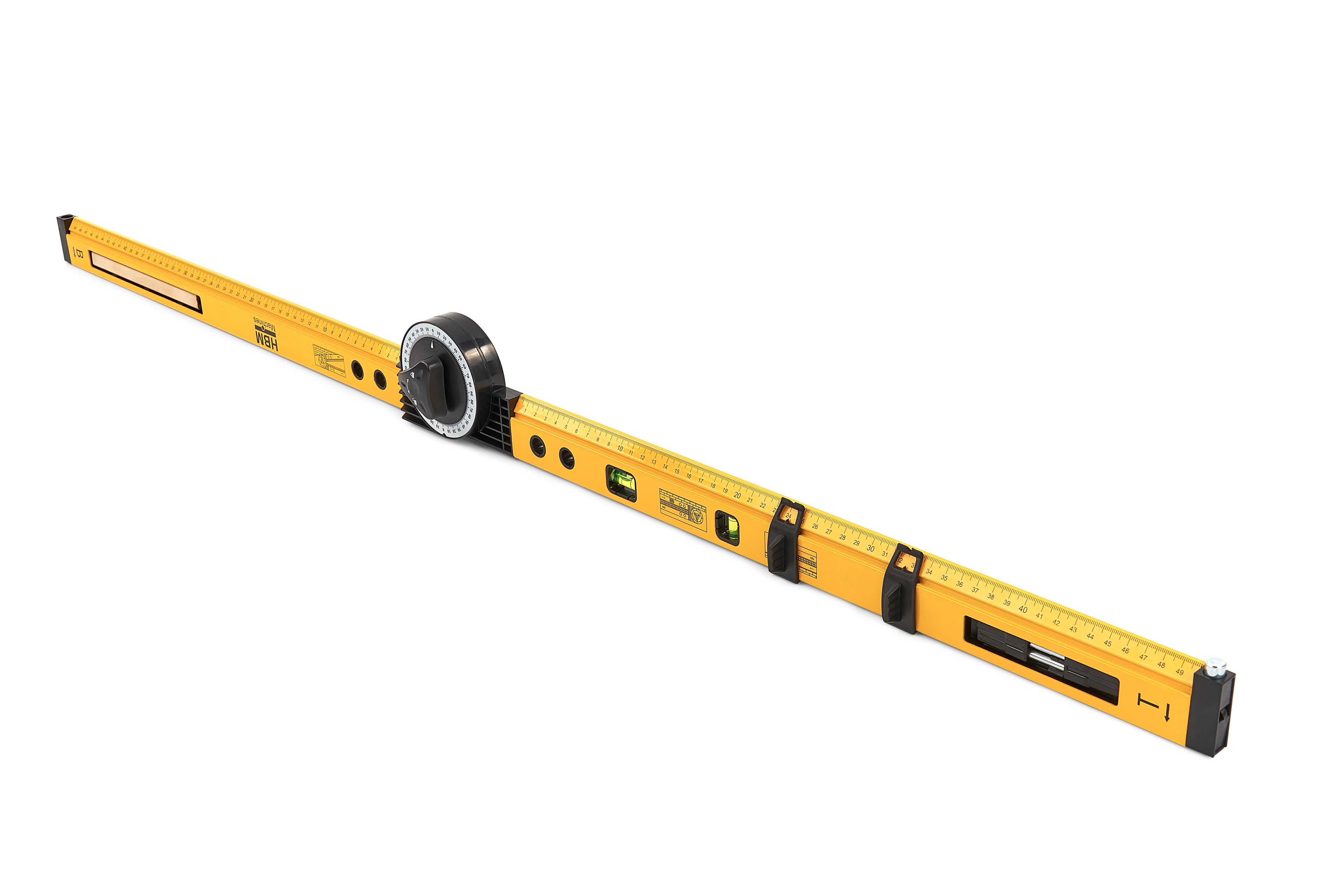 Nivel Universal HBM 2 x 500 mm, Gancho de escuadra, Gancho de dos vías, Compás. Image 6