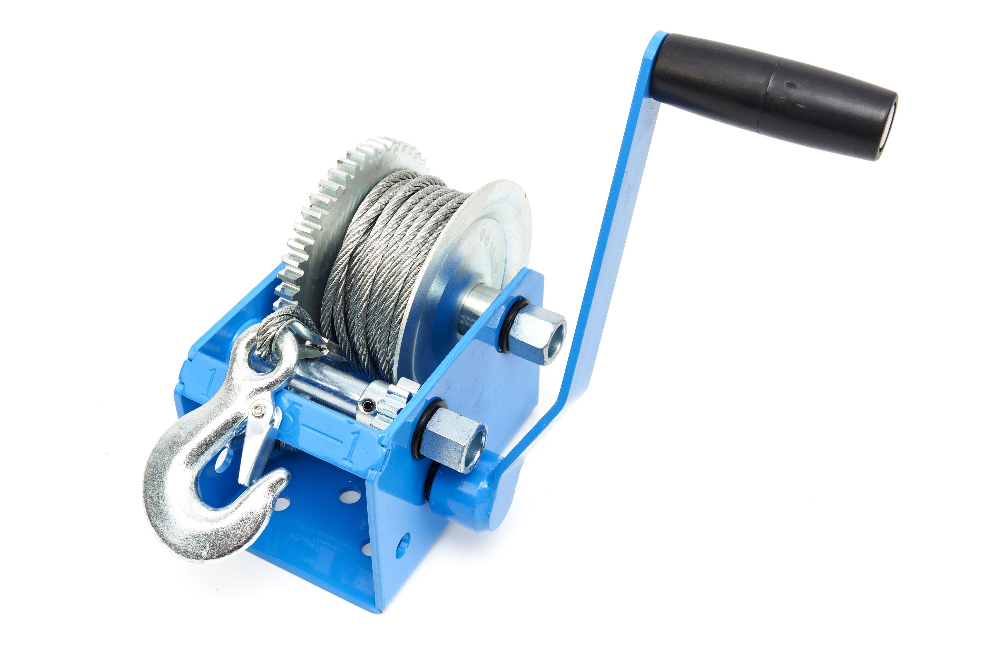 HBM 1130 Kg. Professionele Mechanische Lier met 7,6 Meter Staalkabel Image 4