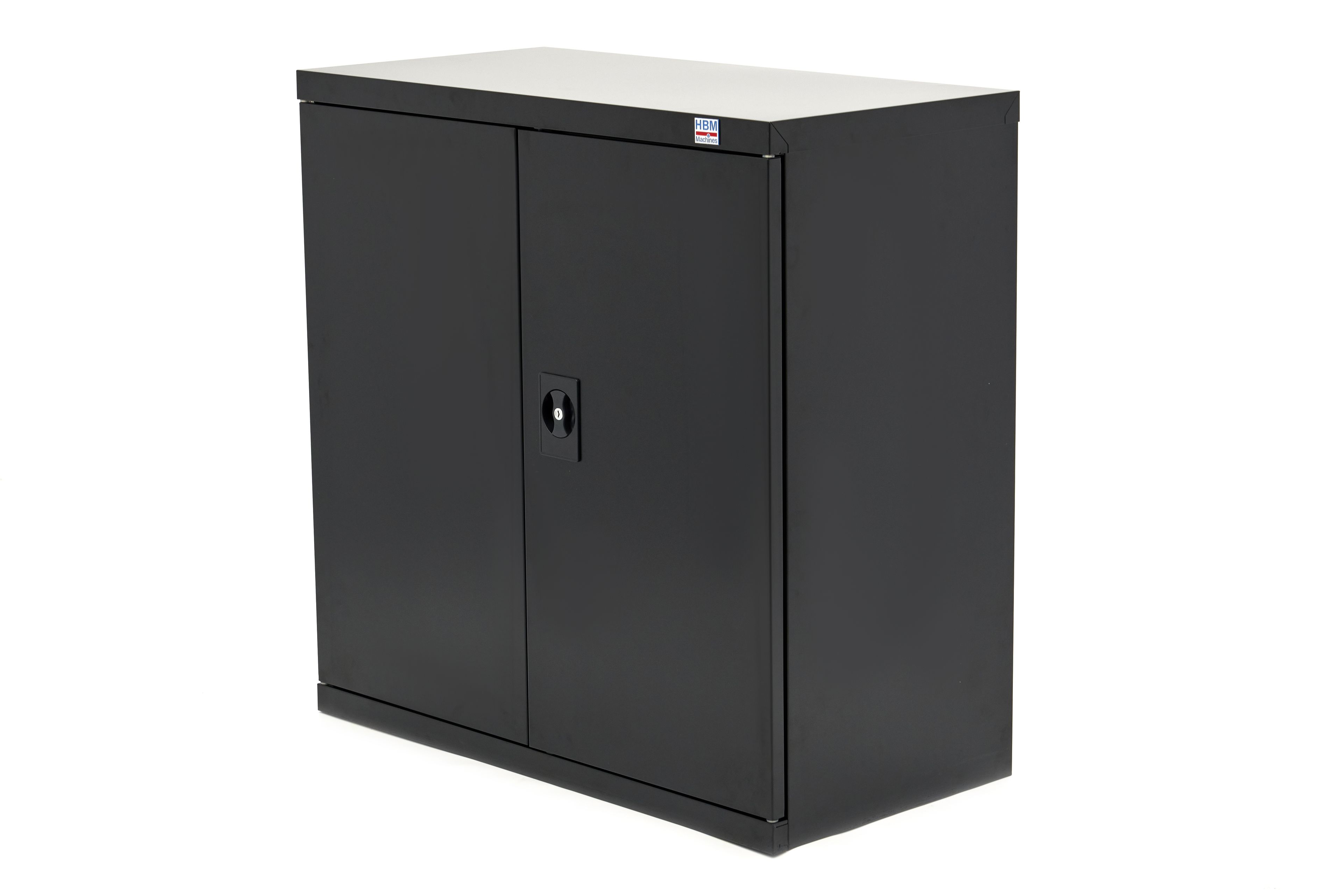 HBM Armadio portautensili 90 x 45 x 90 cm con 3 ripiani nero Image 2