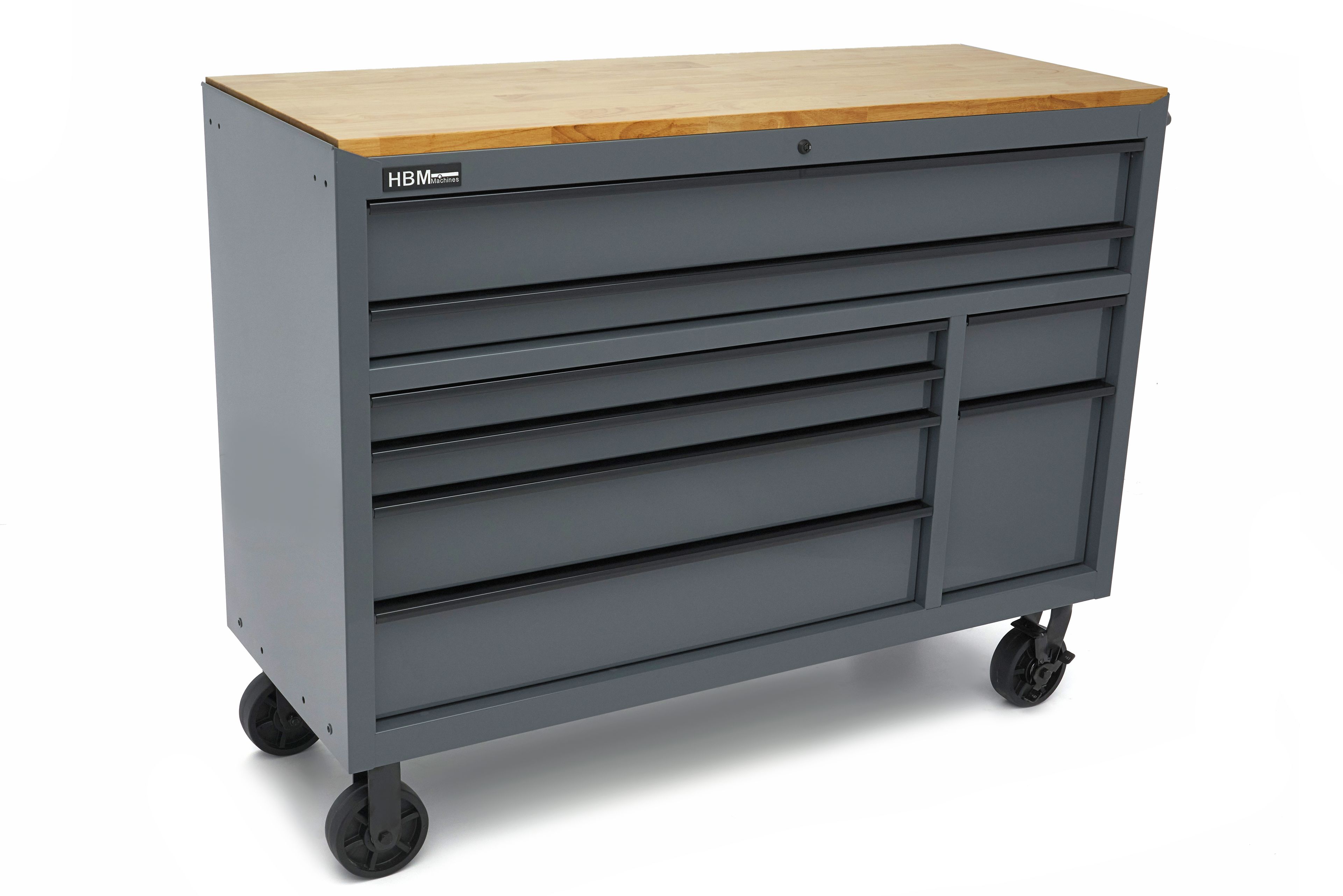 HBM gereedschapswagen, 8 laden, 142 cm, grijs Image 4