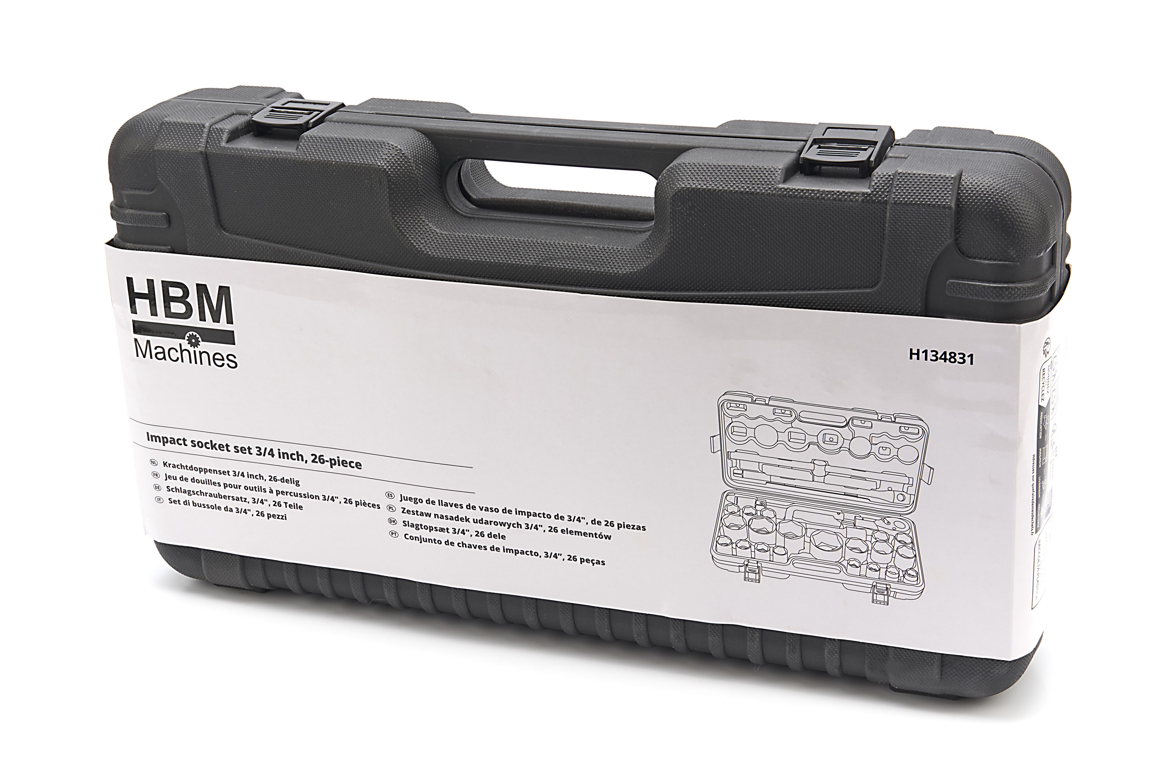 HBM krachtdoppenset 3/4 inch, 26-delig Image 5