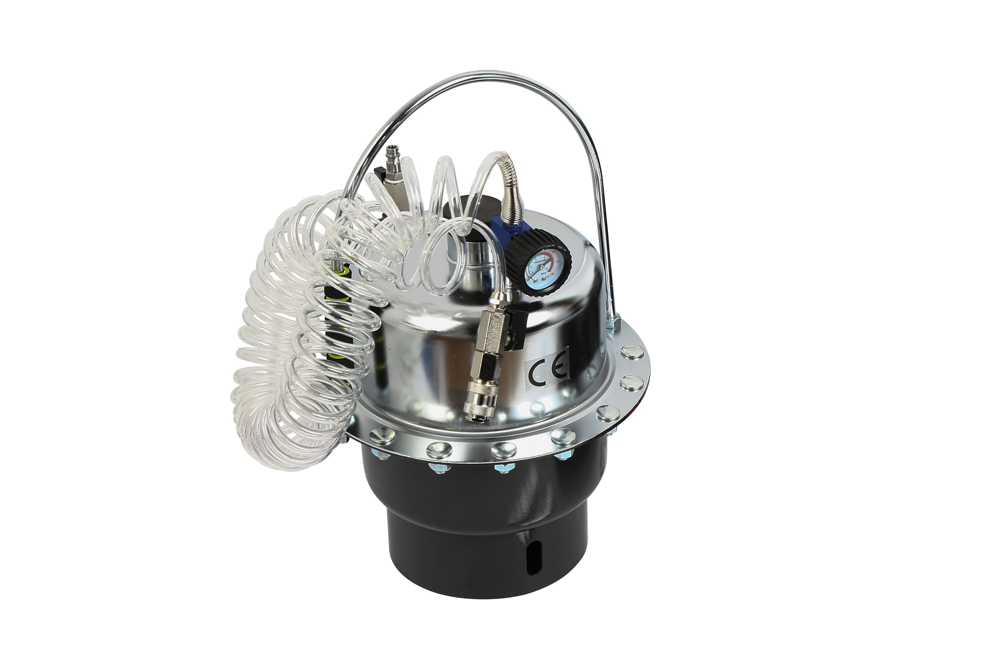 Purgeur de frein pneumatique professionnel HBM avec jeu d'adaptateurs Image 2