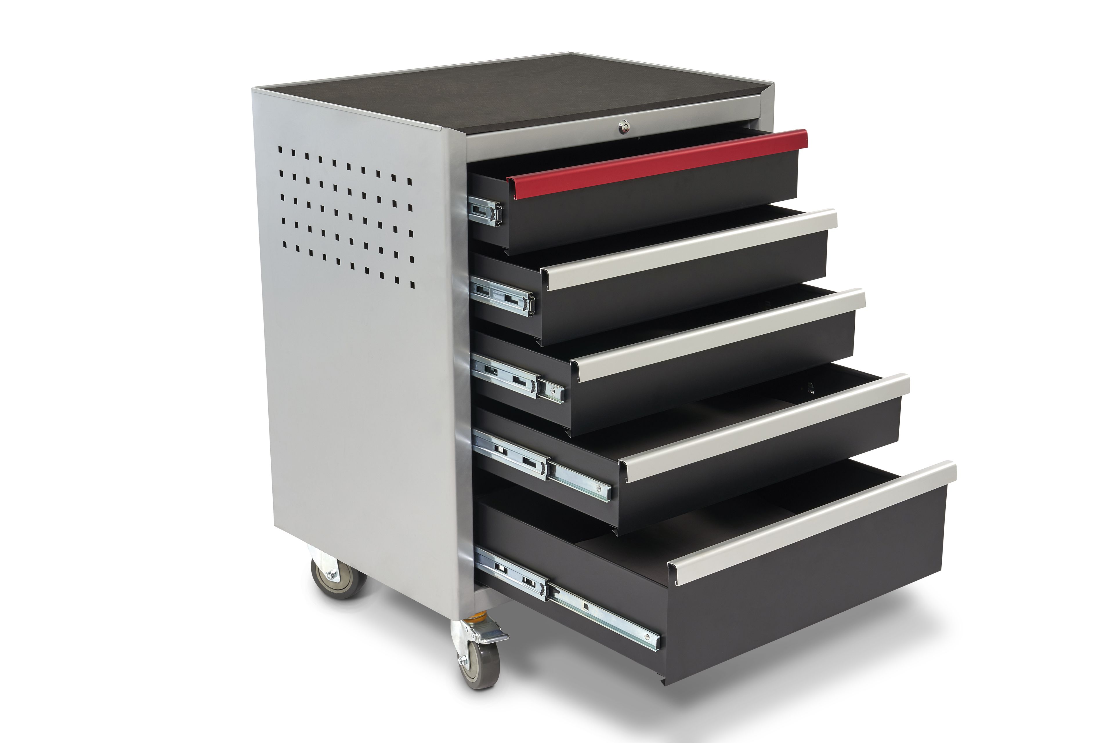 HBM Carrello portautensili professionale deluxe a 5 cassetti per l'arredamento di officine Image 6