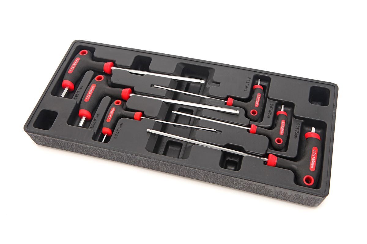 Inlay para carro de herramientas HBM 7 piezas con mango en T