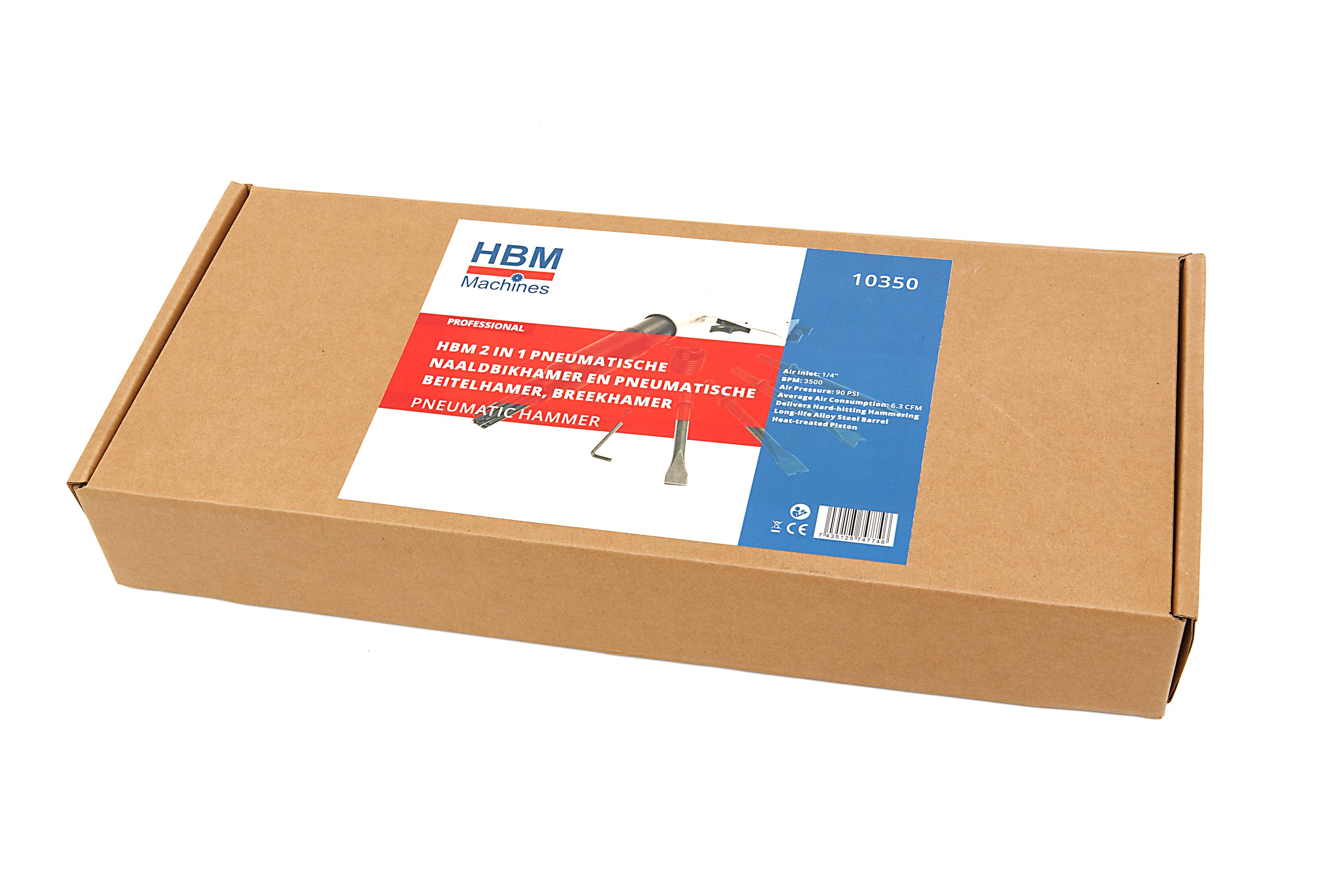 HBM 2 in 1 Martello Pneumatico a Punta e Martello Pneumatico a Scalpello, Demolitore Image 7