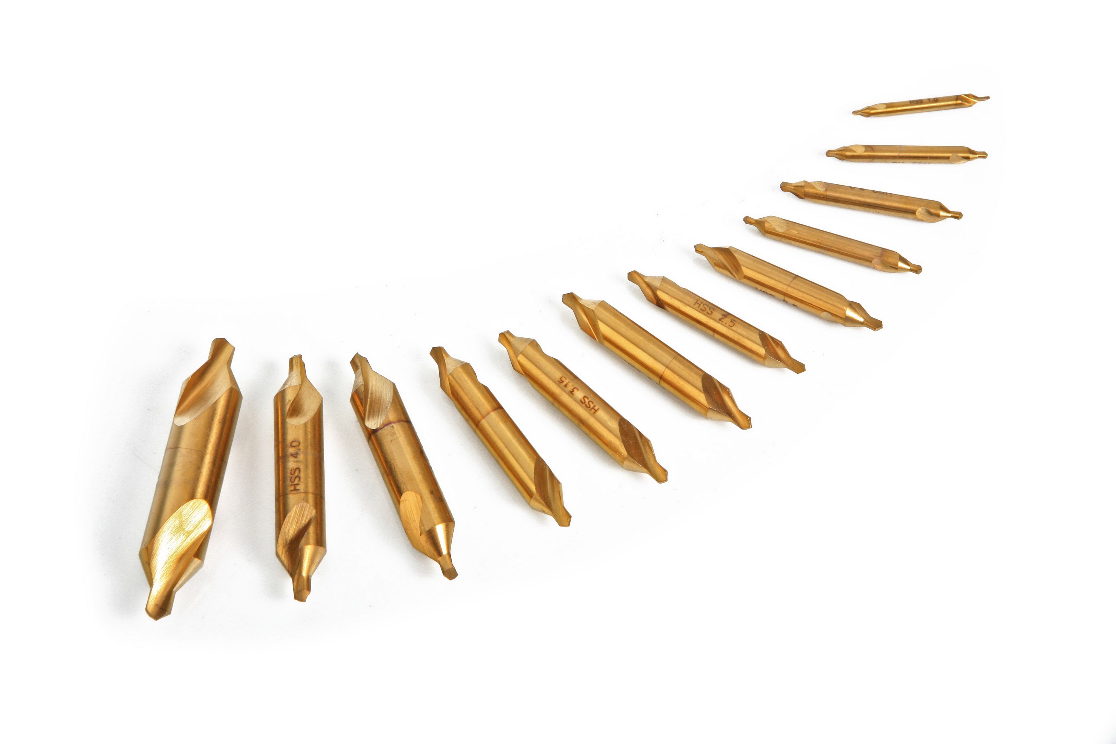 HBM 12 Delig HSS - Tin Gecoate Centerborenset Image 2