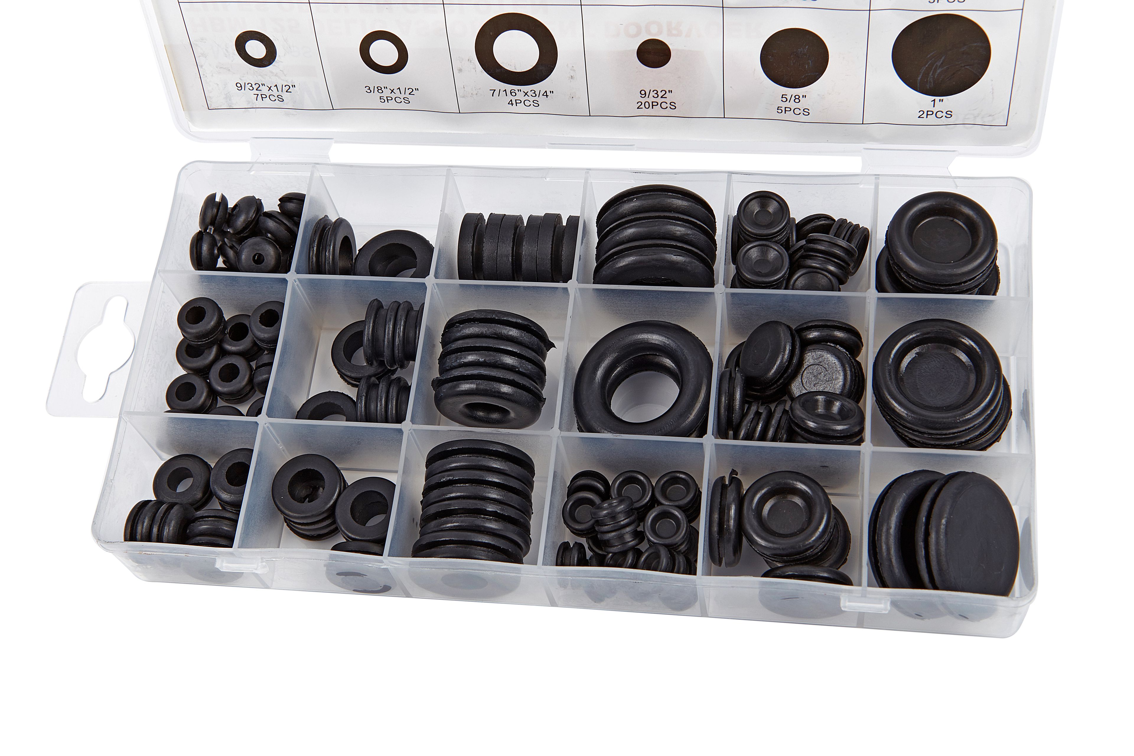 Assortimento di passacavi HBM 125 pezzi aperti e chiusi Image 2