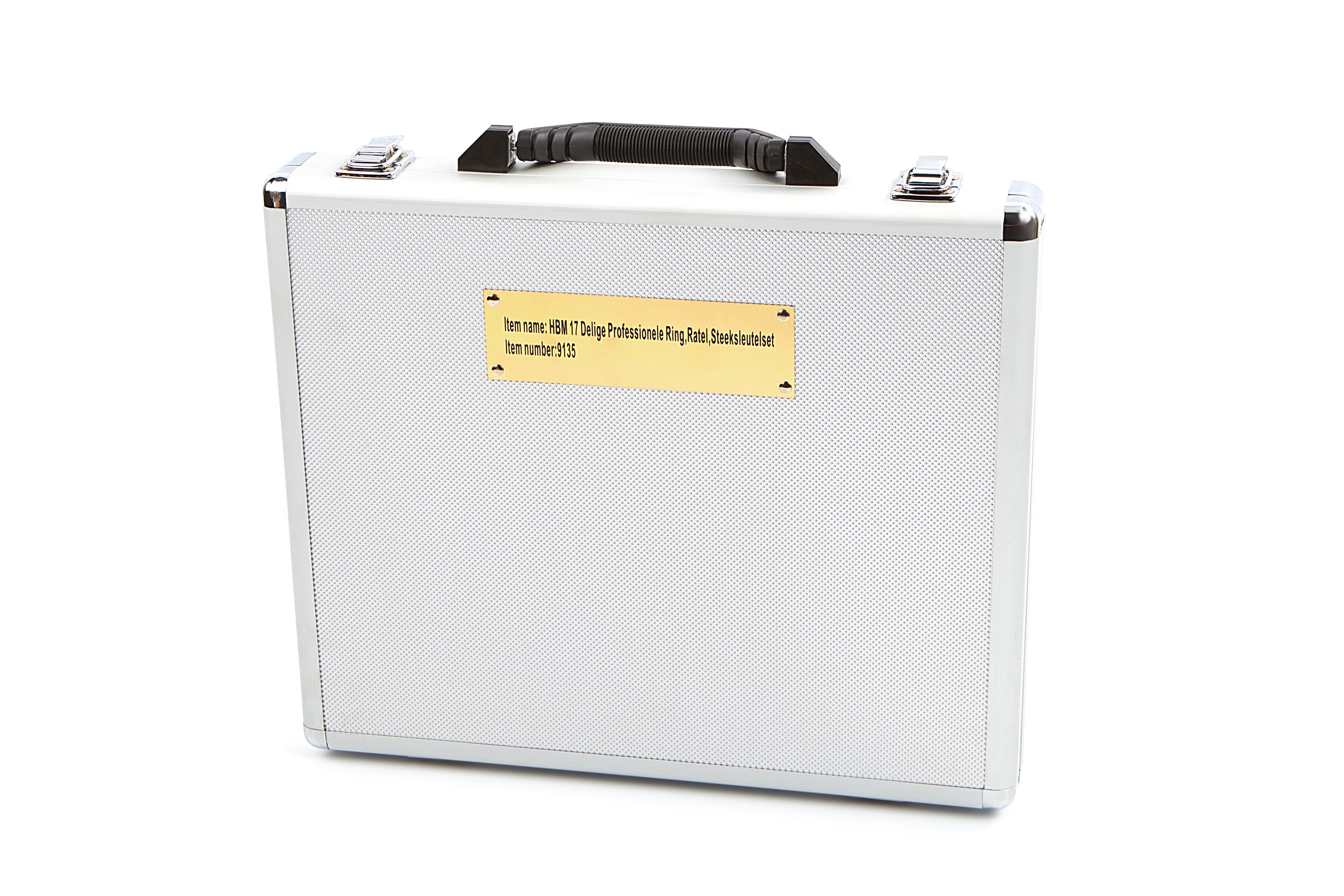 Set di chiavi professionale HBM da 17 pezzi a cricchetto e a combinazione Image 7