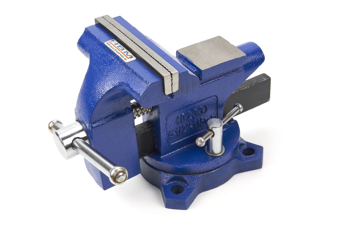 HBM 115 mm. Schraubstock mit Rohrschelle