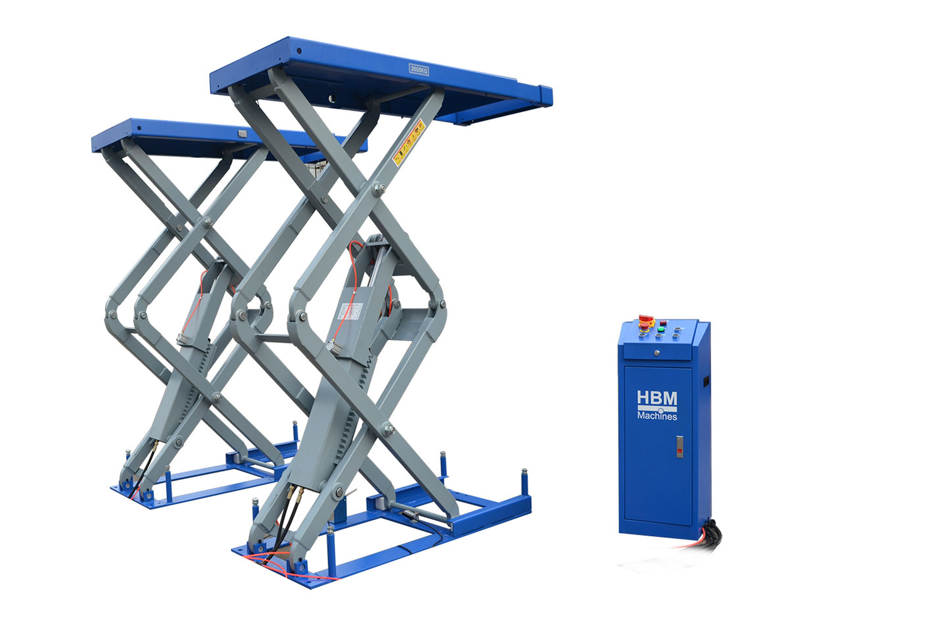 HBM Inbouw Hydraulische Schaar Hefbrug Met Pneumatische Ontgrendeling 3500 Kg Image 2