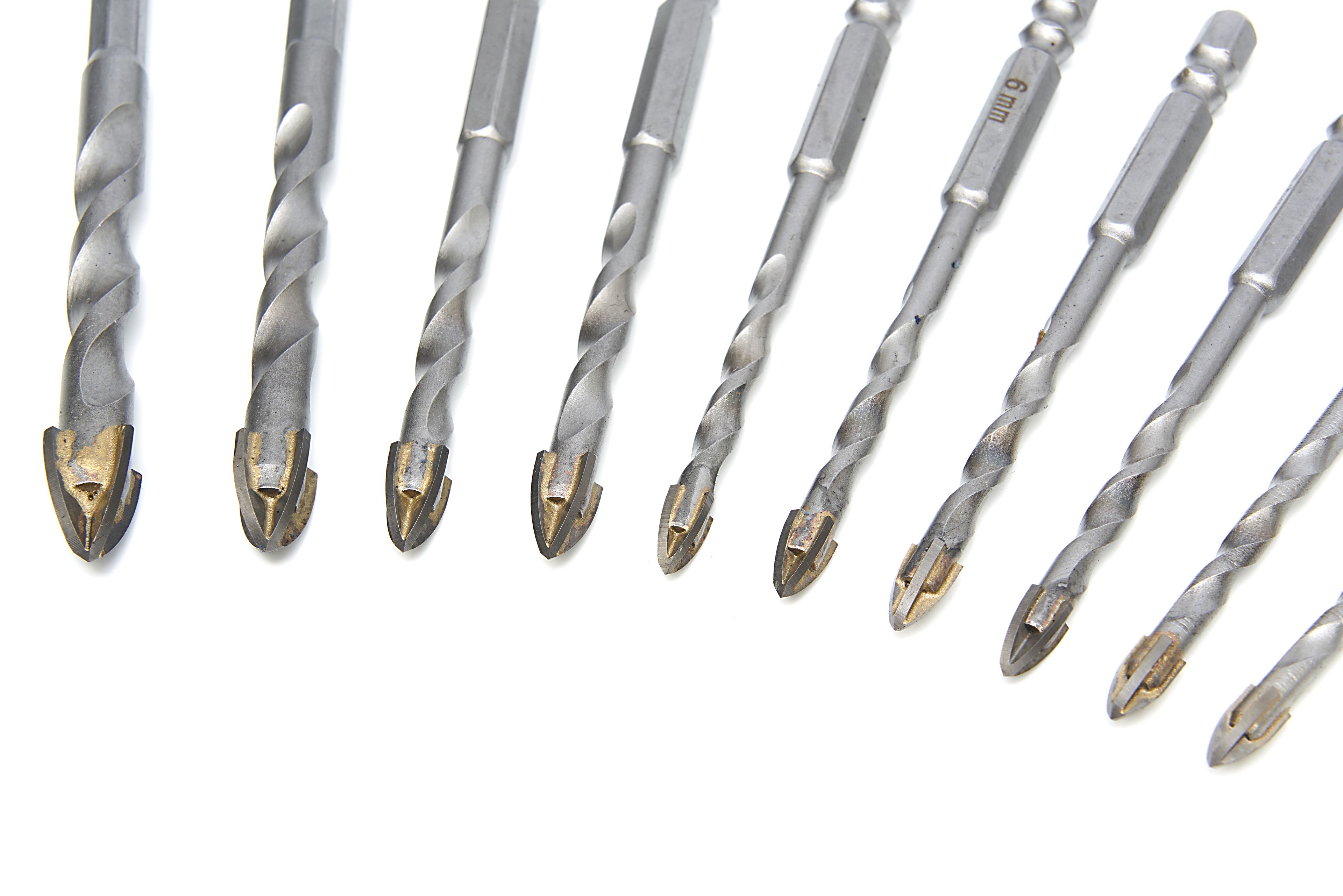 HBM Jeu de forets pour carreaux et verre 10 pièces Image 3