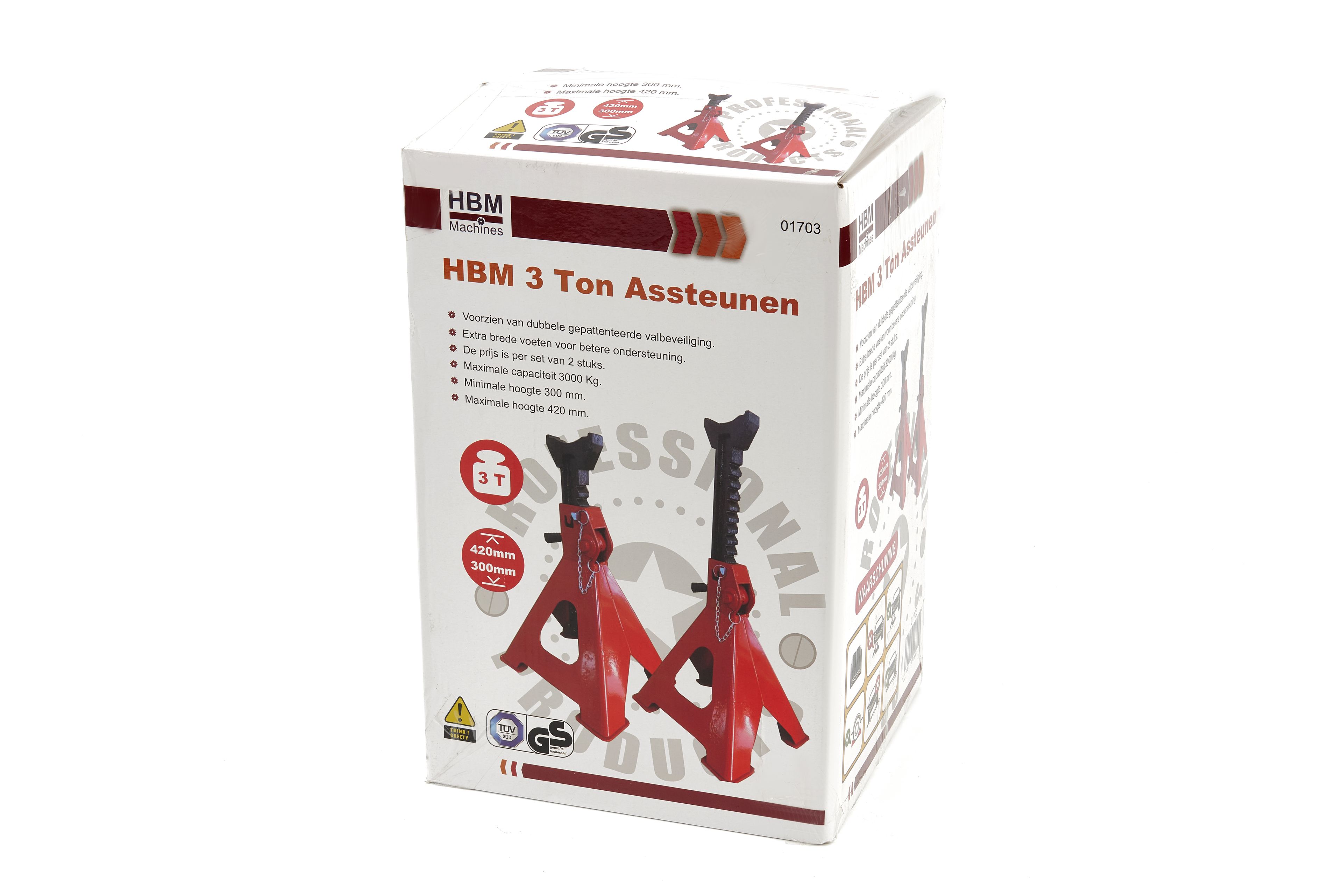 HBM supports d'essieux - 12 tonnes, réglable de 45-70 cm Image 17
