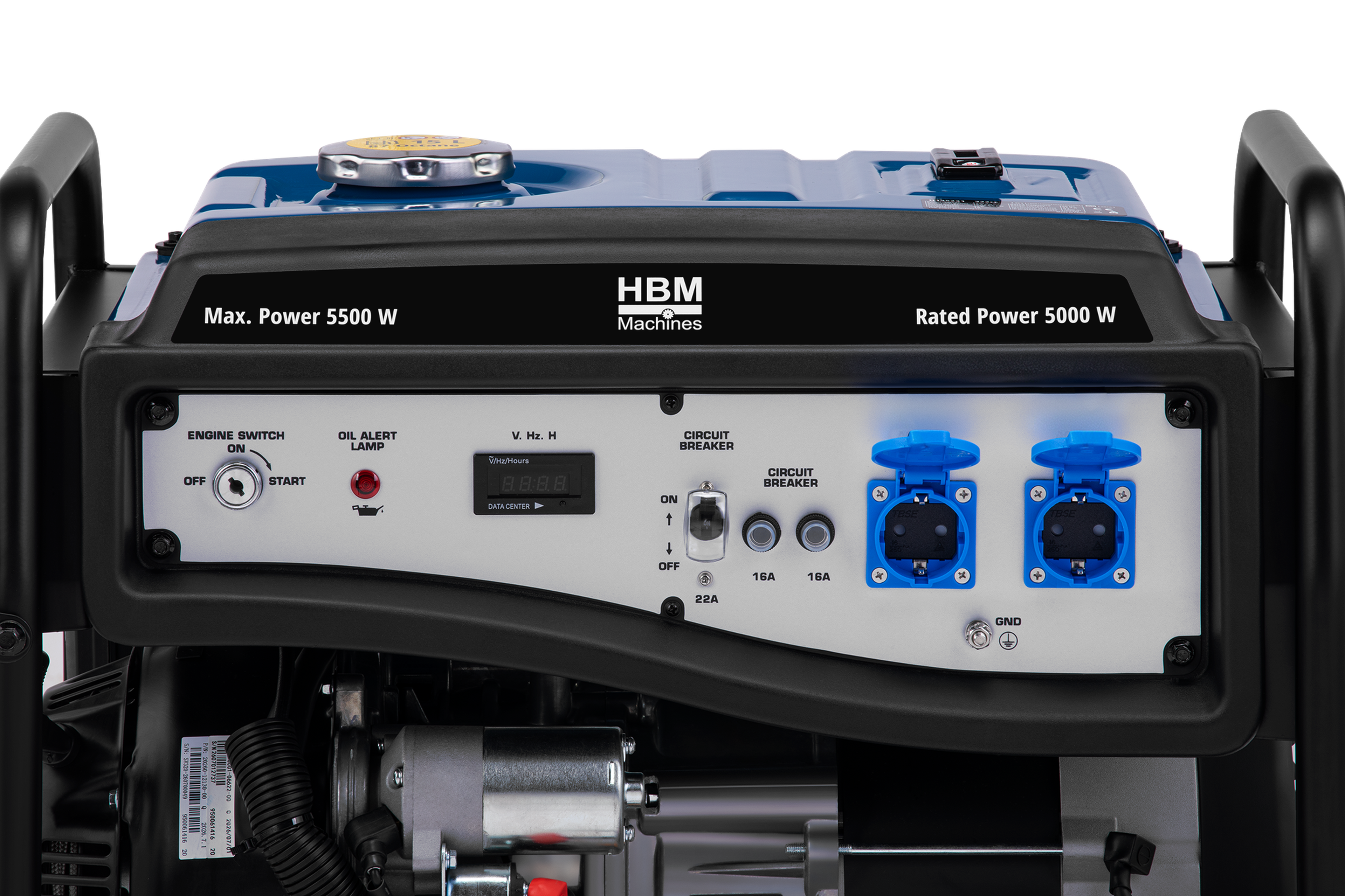 HBM générateur avec moteur à essence de 322 cm³ 230V 5500W Image 8