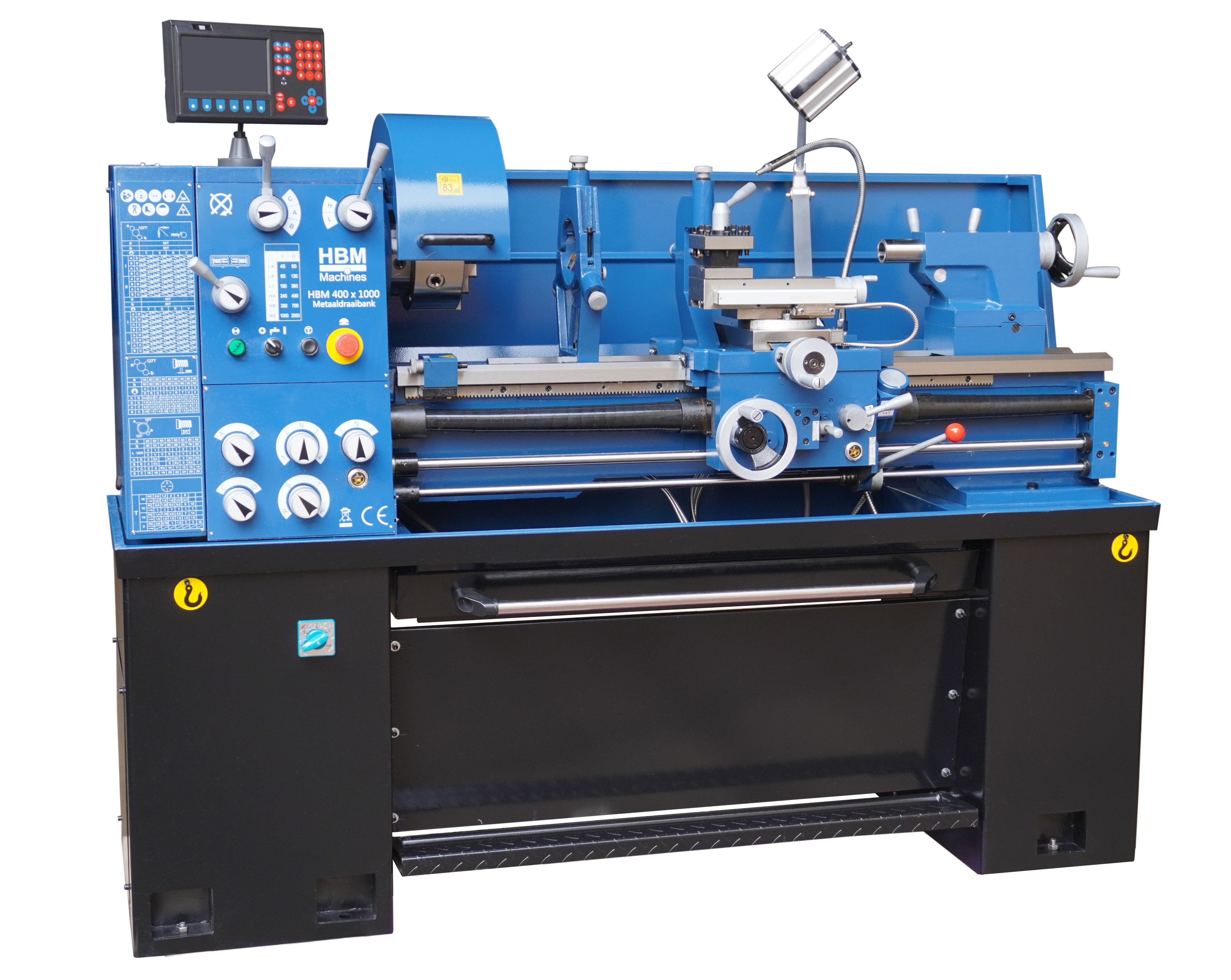 HBM torno para metal 400 x 1000 DRO 400 Volt Image 2