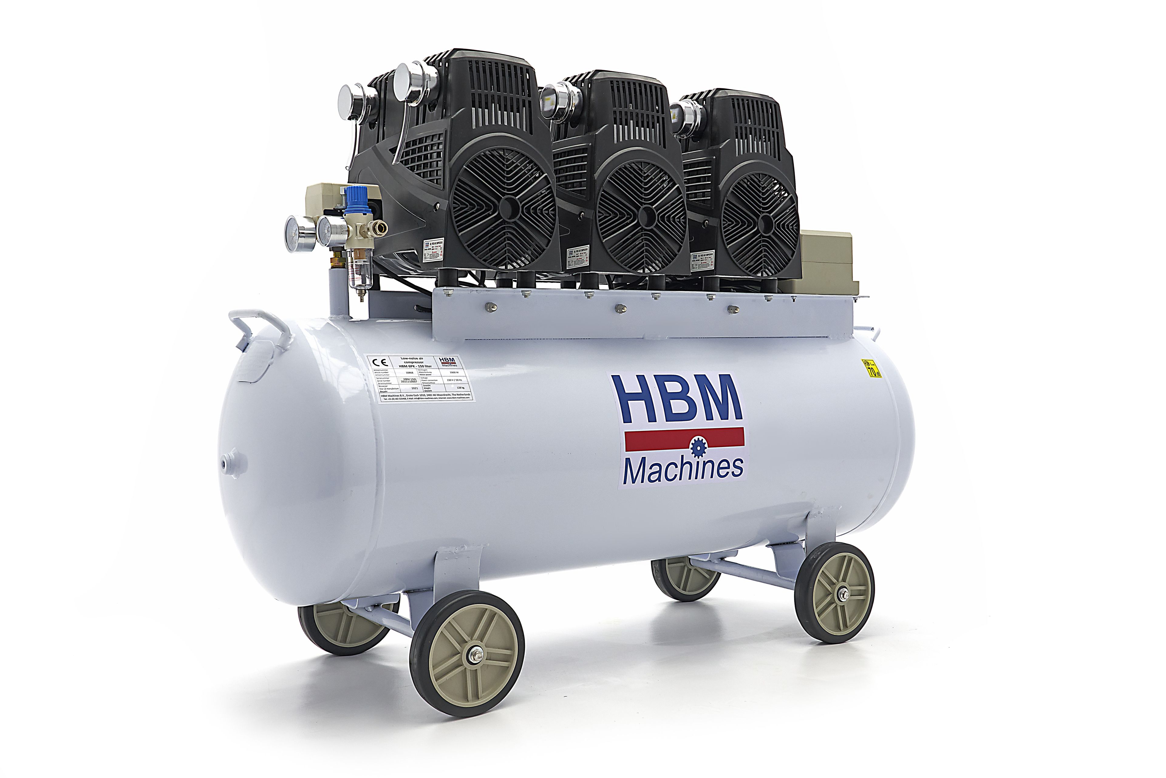 HBM 6 PK - 150 Liter Low Noise Compressor - Model 2 Image 4