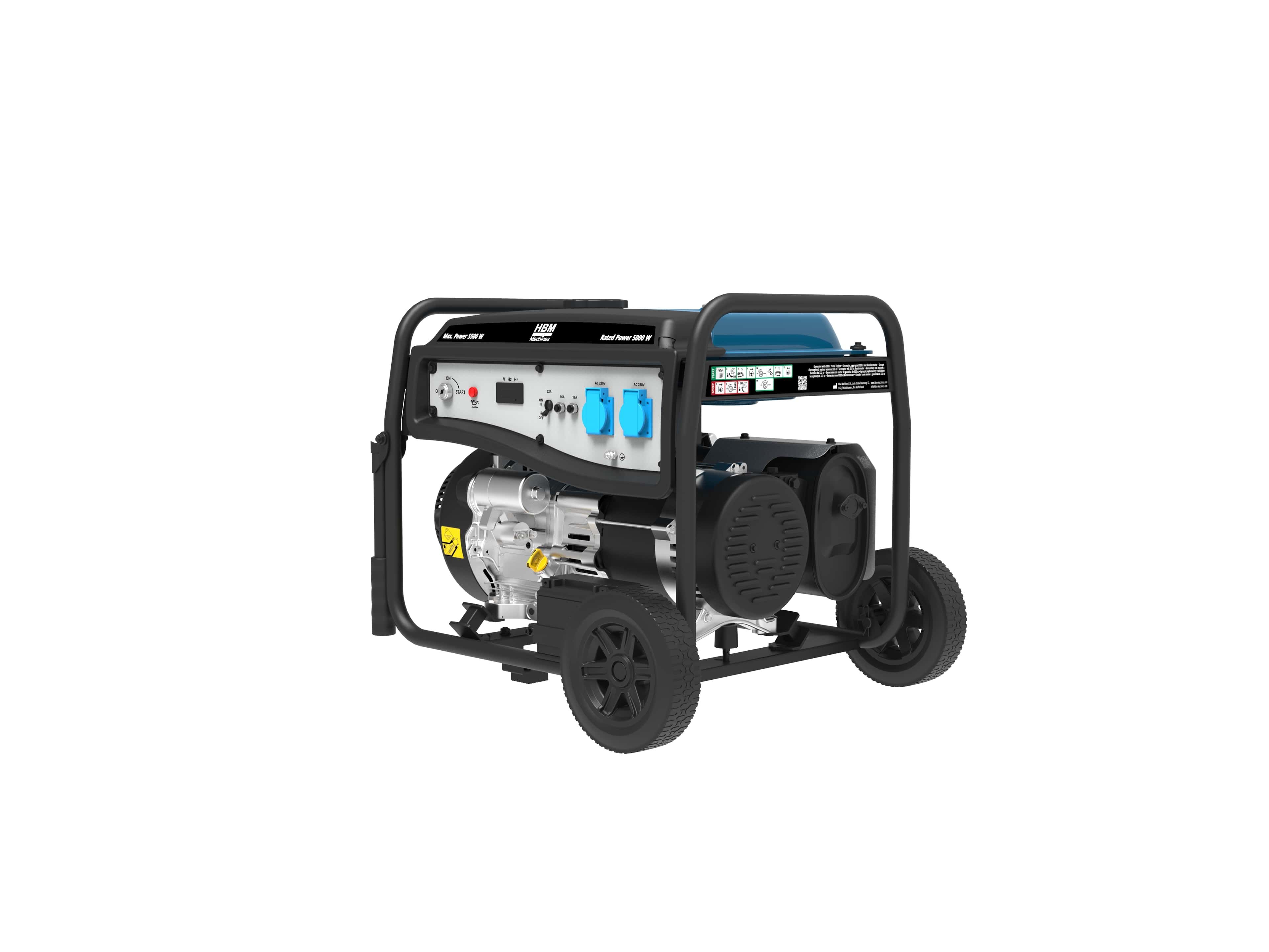 HBM generador con motor de gasolina de 322 cm³ 230V 5500W Image 4