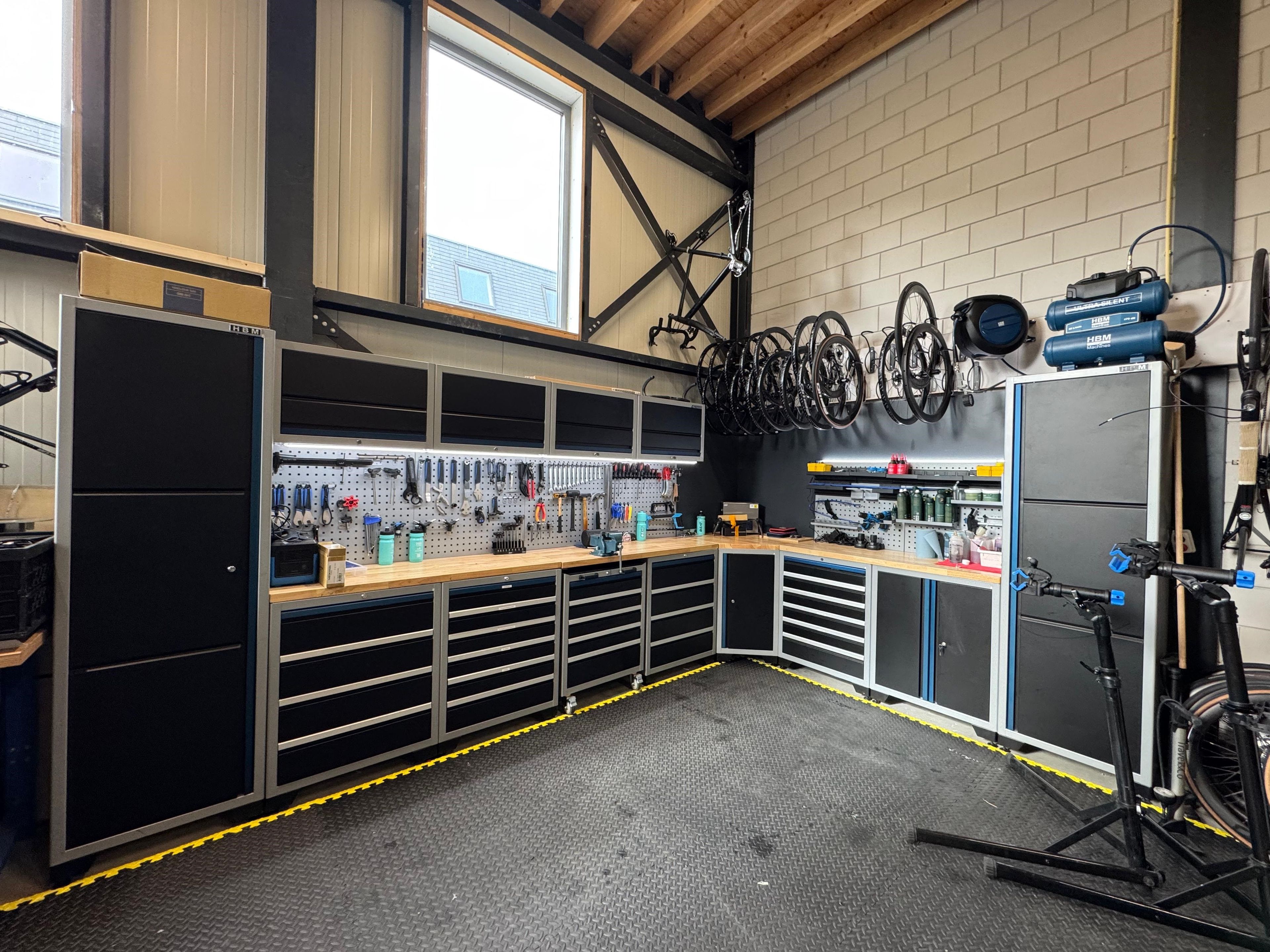 Système d'atelier modulaire professionnel de luxe HBM, 16 pièces, noir bleu Image 9