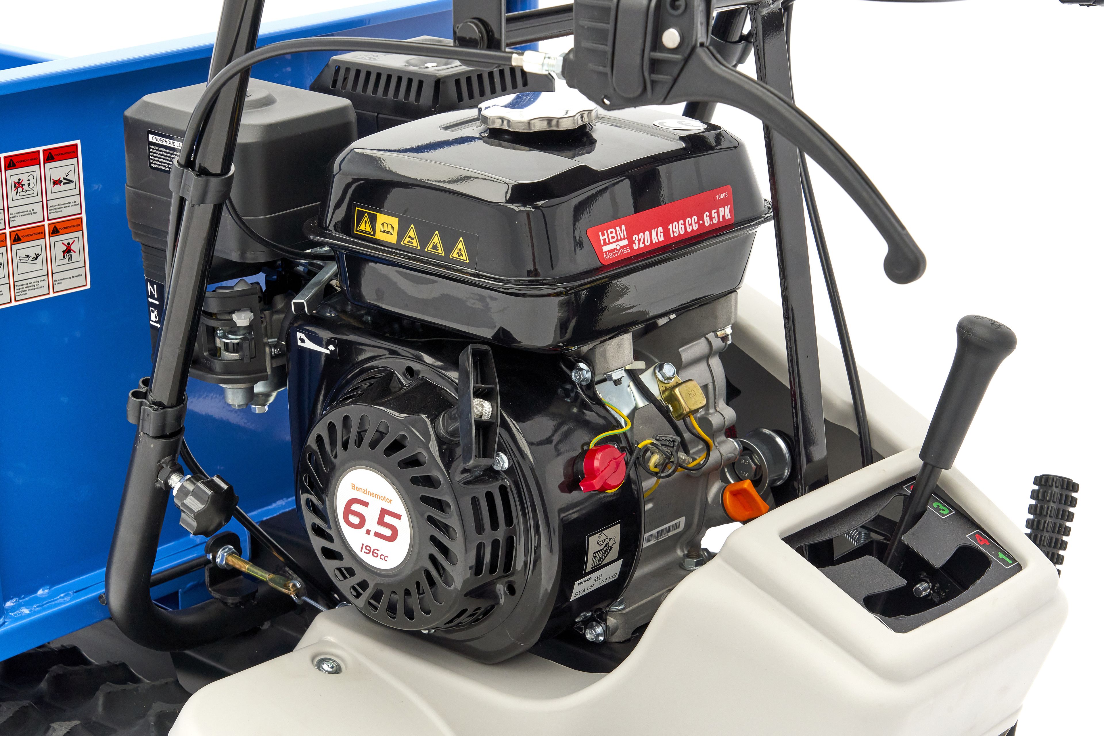 HBM Minidumper Professional 320 KG sobre orugas 196 cc - 6,5 CV Image 28