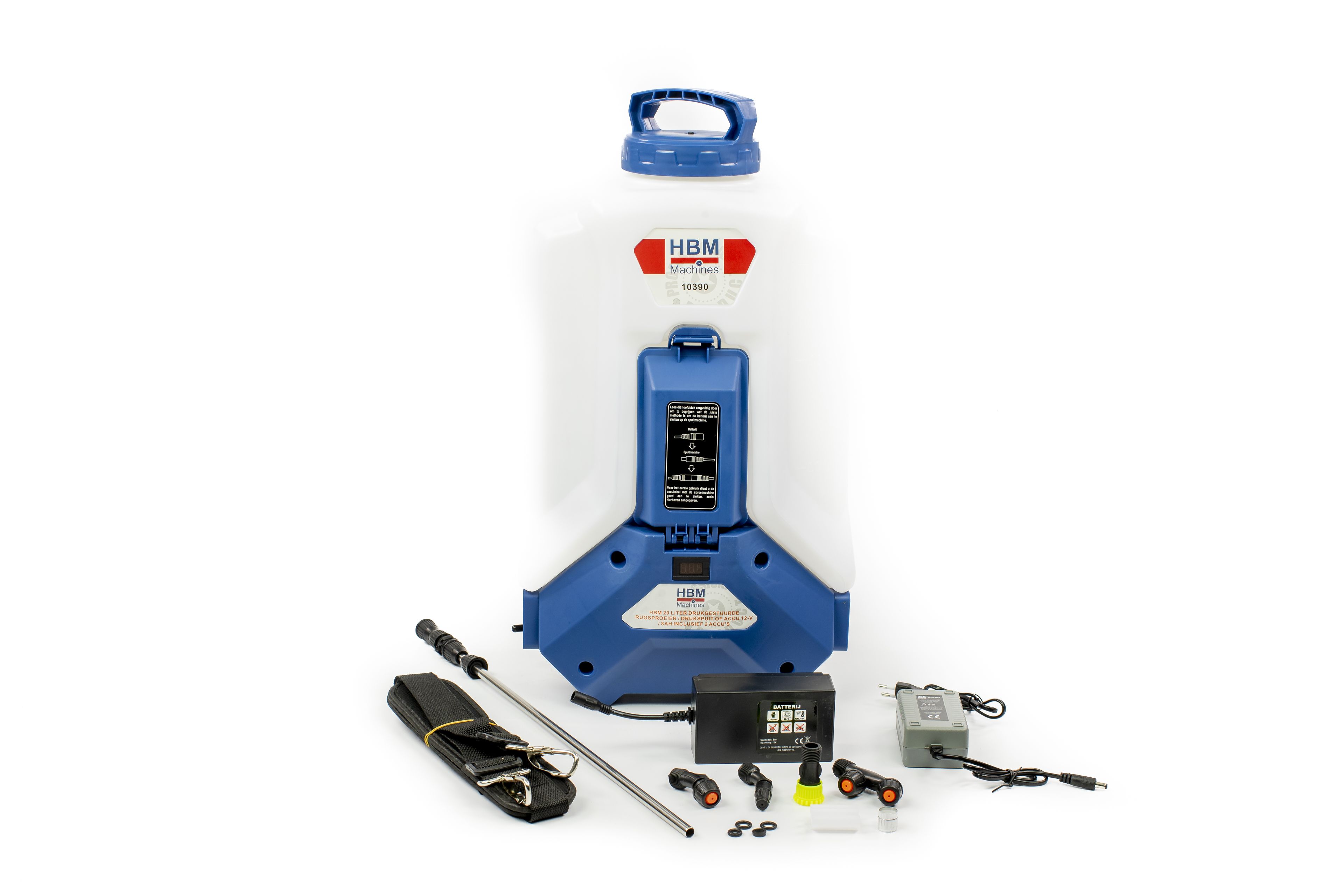 HBM 20 Liter Drukgestuurde Rugsproeier / Drukspuit op Accu 12-V / 8Ah inclusief 2 Accu's Image 3