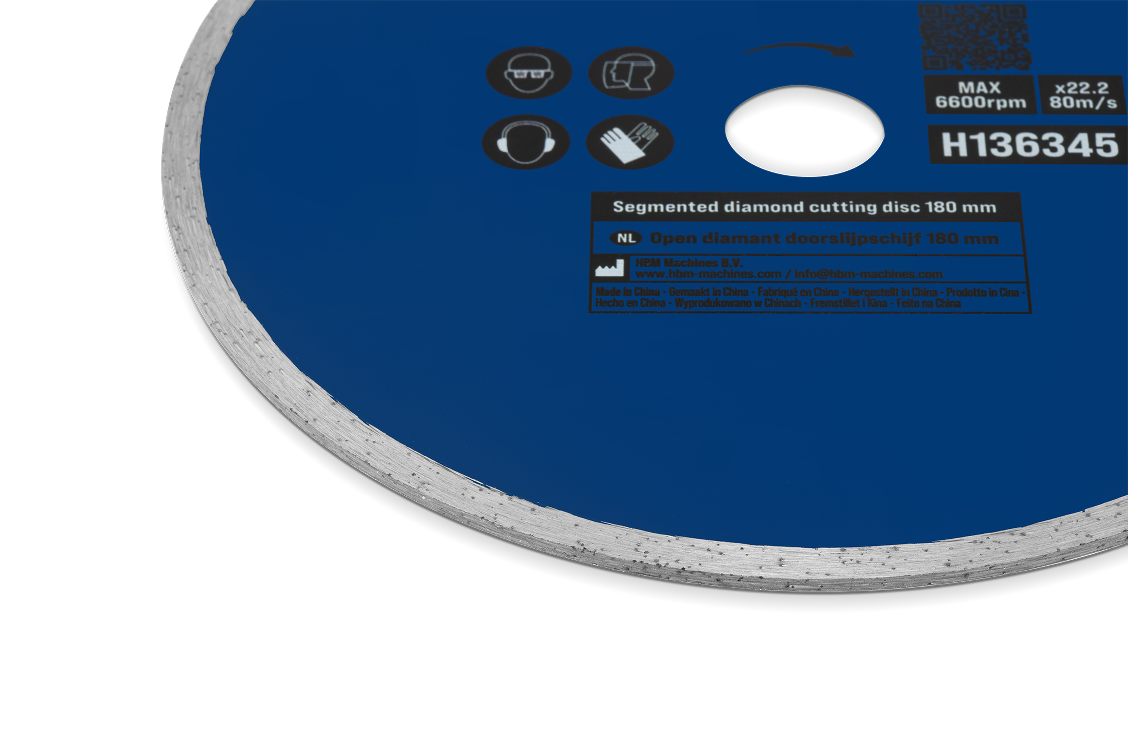 HBM diamant doorslijpschijven 180 mm | Dicht Image 3