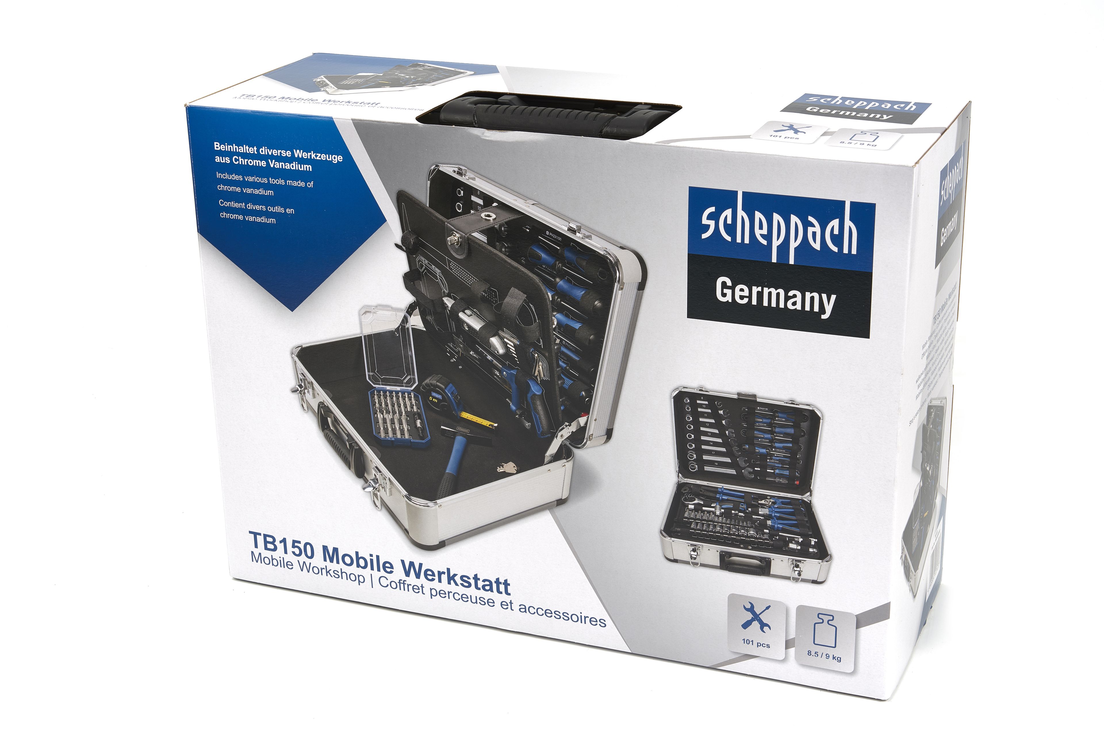 Scheppach TB150 Valigia degli Attrezzi Completa da 101 Pezzi Image 11