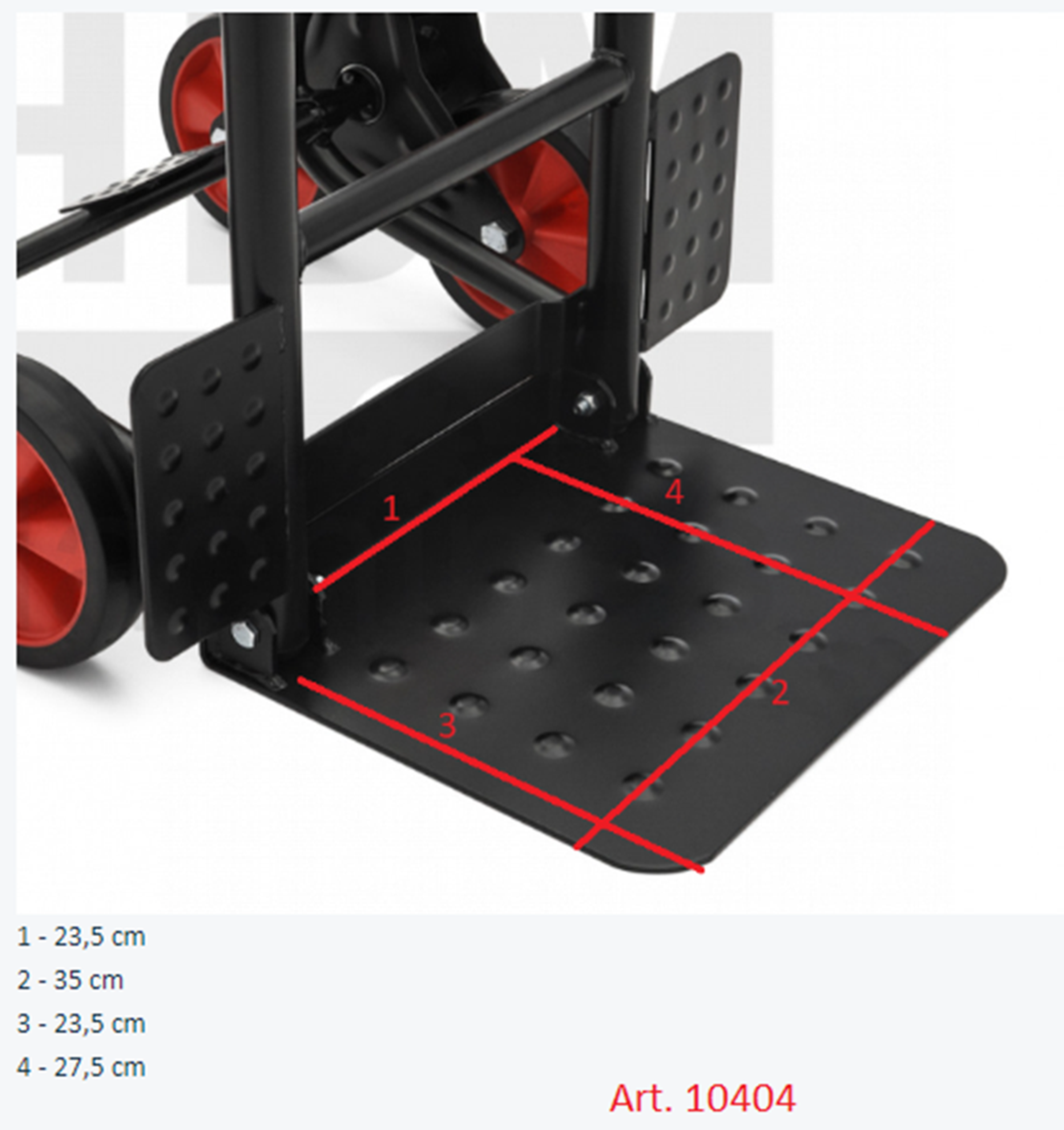 HBM 300 Kg zusammenklappbare Treppensackkarre Image 11