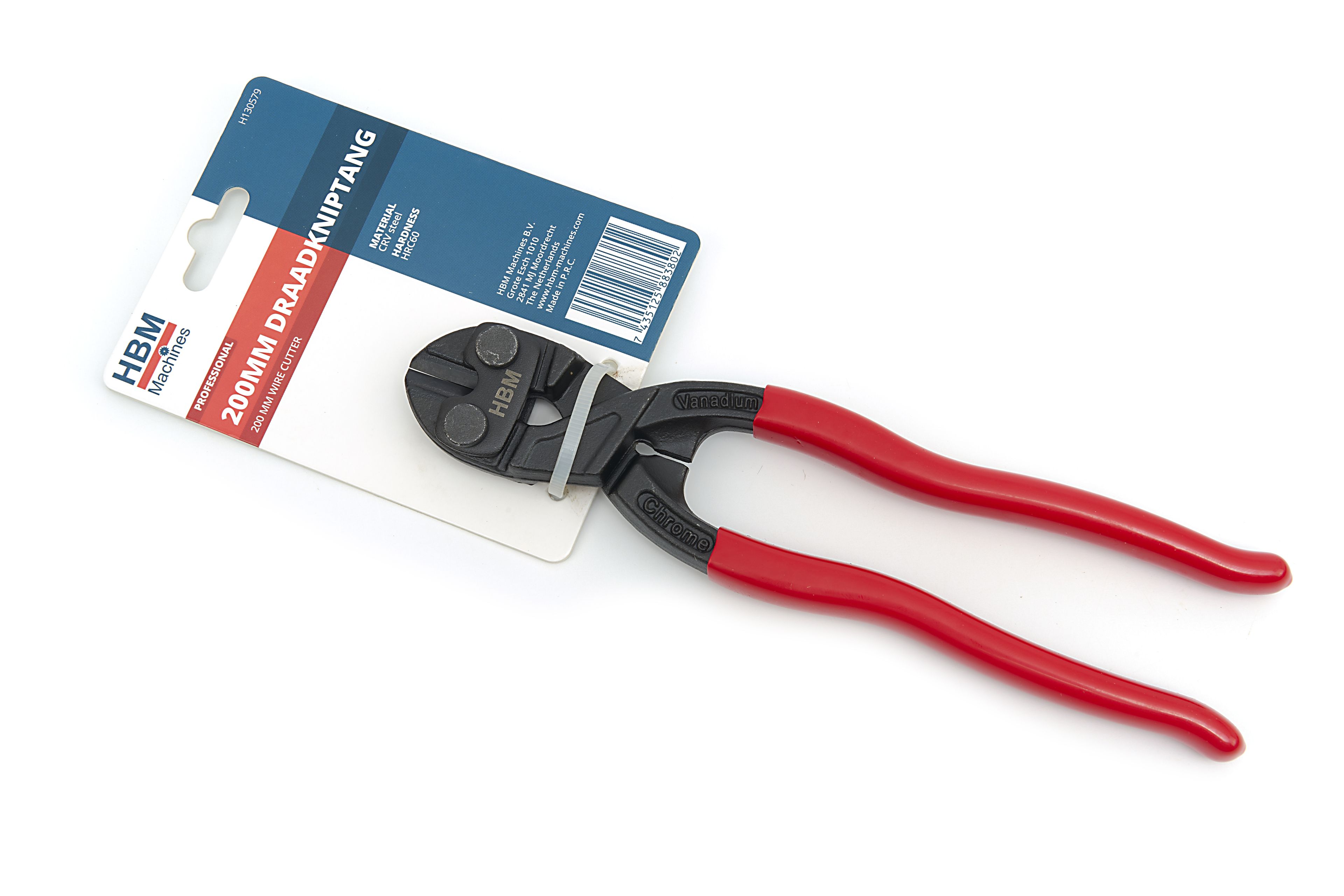 HBM 200 mm. Professionele 62HRC Geharde Boutenschaar, Draadkniptang Image 7