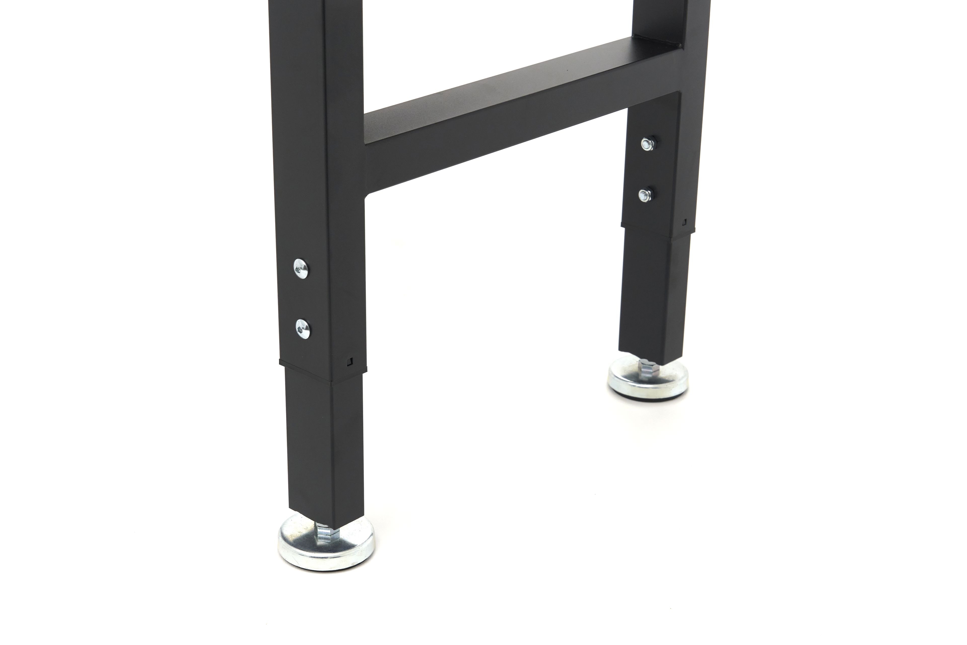 HBM in hoogte verstelbare werkbank met massief houten werkblad en lade 152 cm Image 8