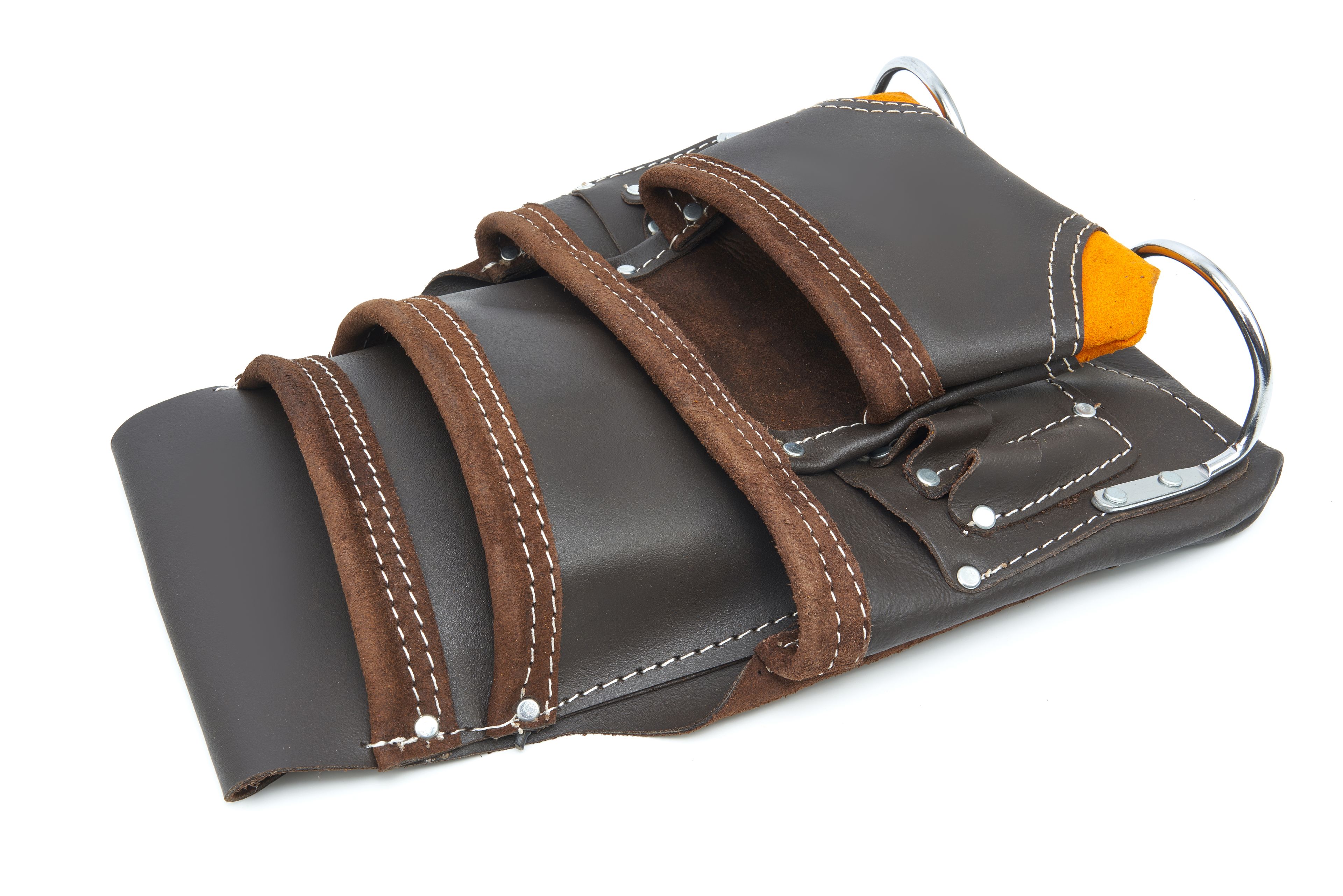 Borsa per attrezzi professionale in pelle HBM con 10 scomparti Image 3