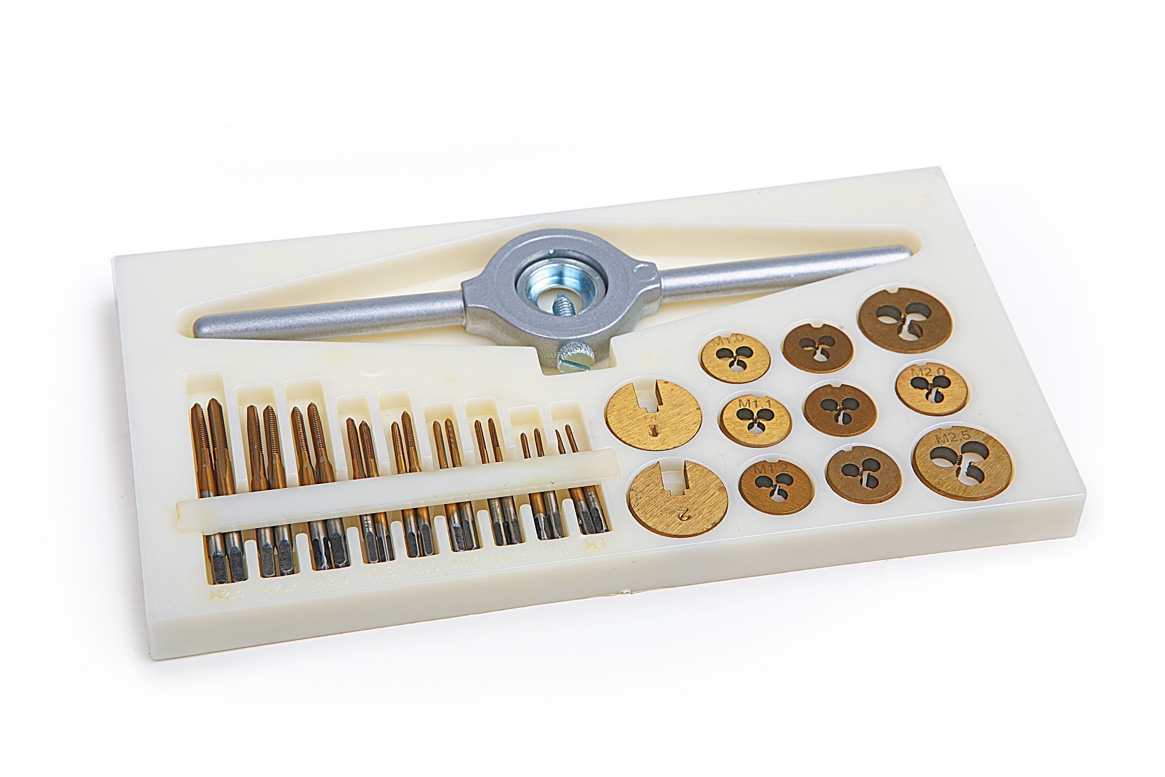 HBM Jeu de taraudage et de coupe Mini TIN M1 - M2,5