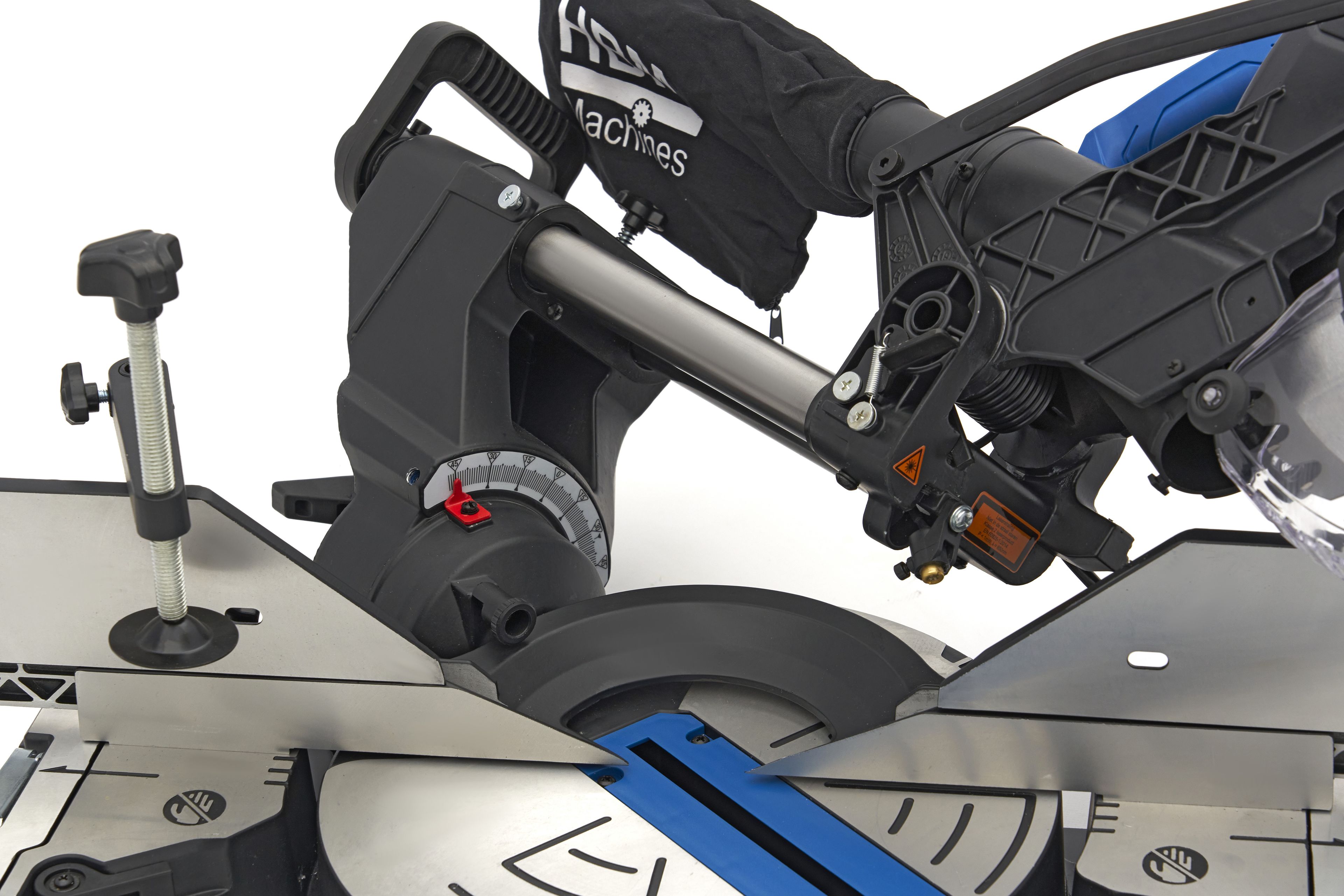 HBM 305 x 108 mm Scie à bras radial, scie à tronçonner, scie à traction avec laser Image 16