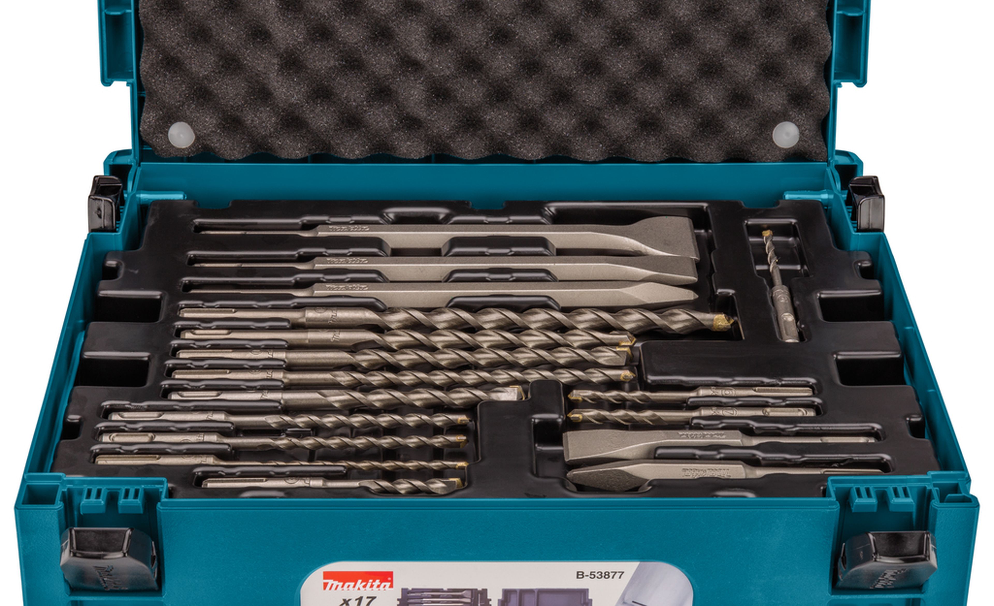 Makita Set di Punte/Scalpelli per Calcestruzzo 17 Pezzi SDS+ B-53877 Image 5