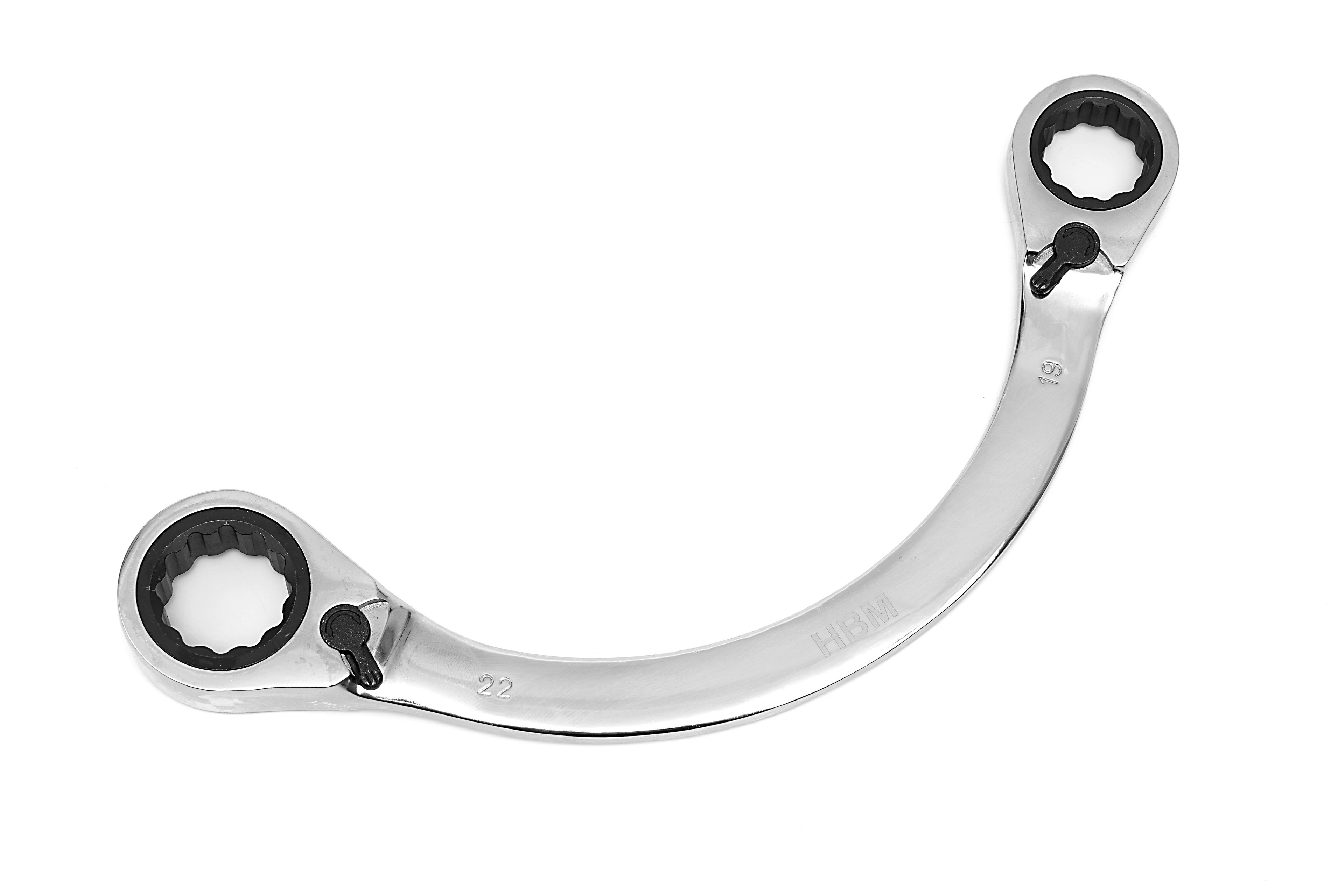 HBM Ringschlüssel Halbmond, Halbmondringratschensatz 5-teilig Image 8