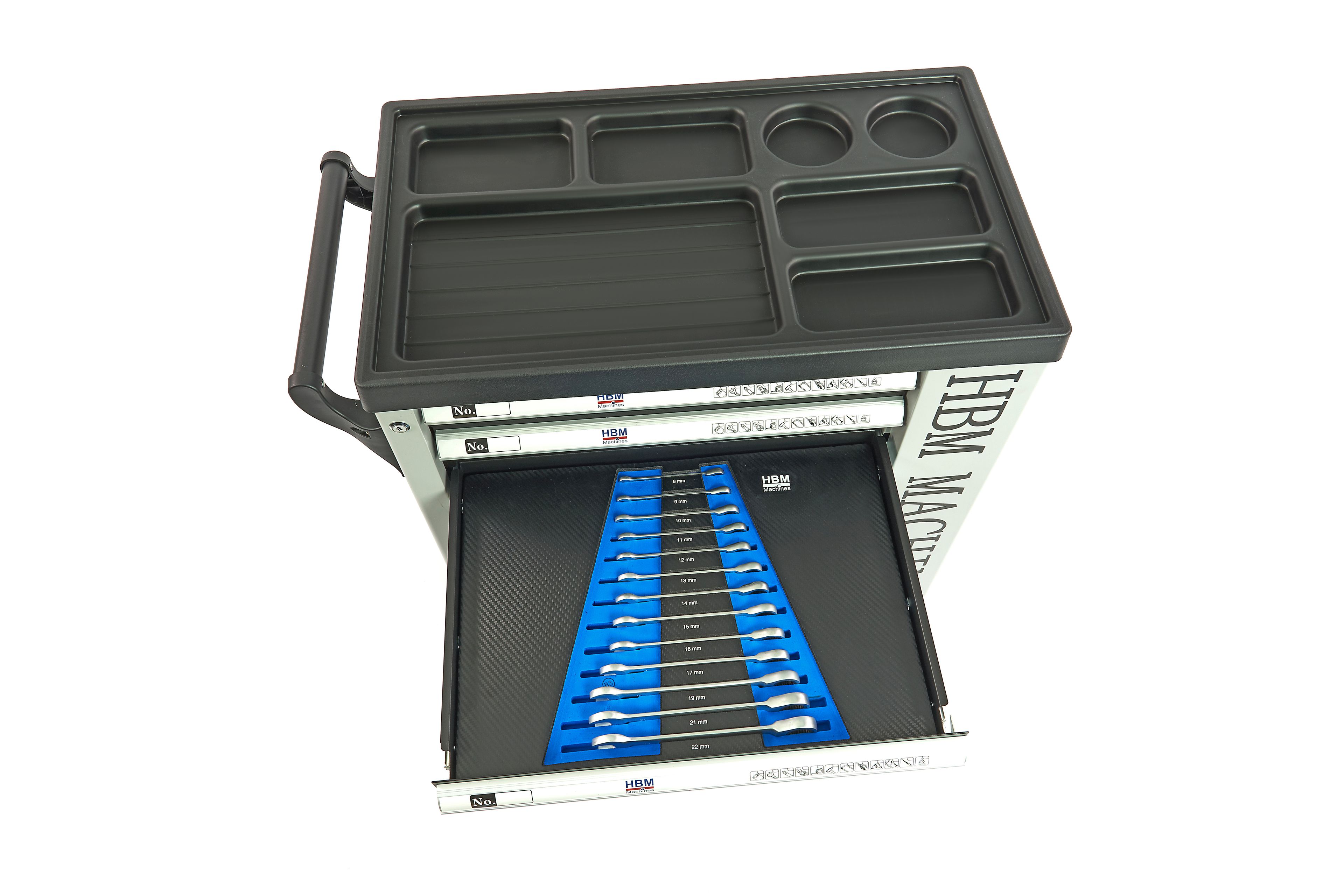 HBM gefüllter Werkstattwagen 245-teilig metrische Größen, schwarz Image 18