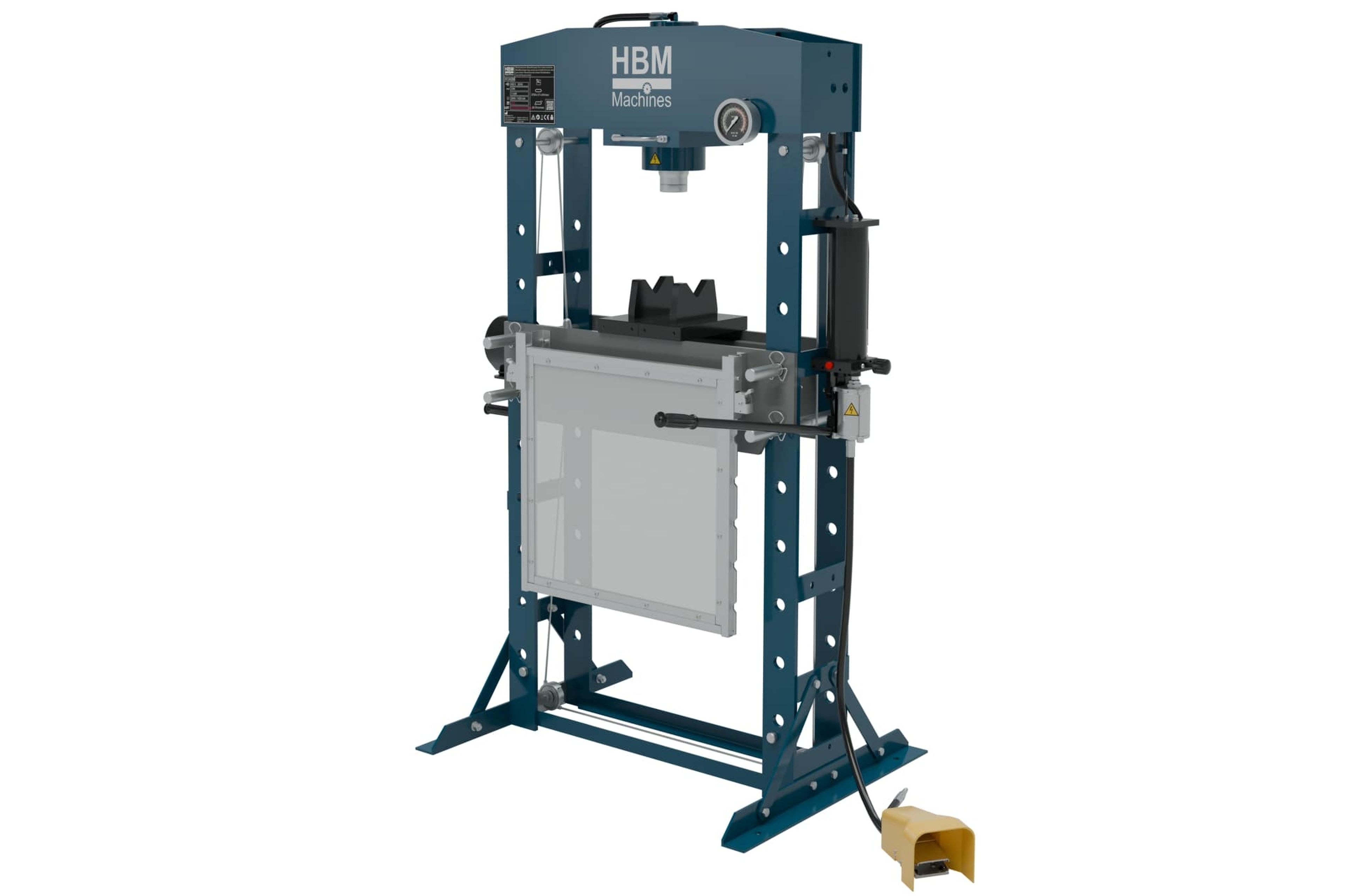 HBM Presse de cadre professionnelle 50 Tonnes, presse de travail, avec rack de sécurité
