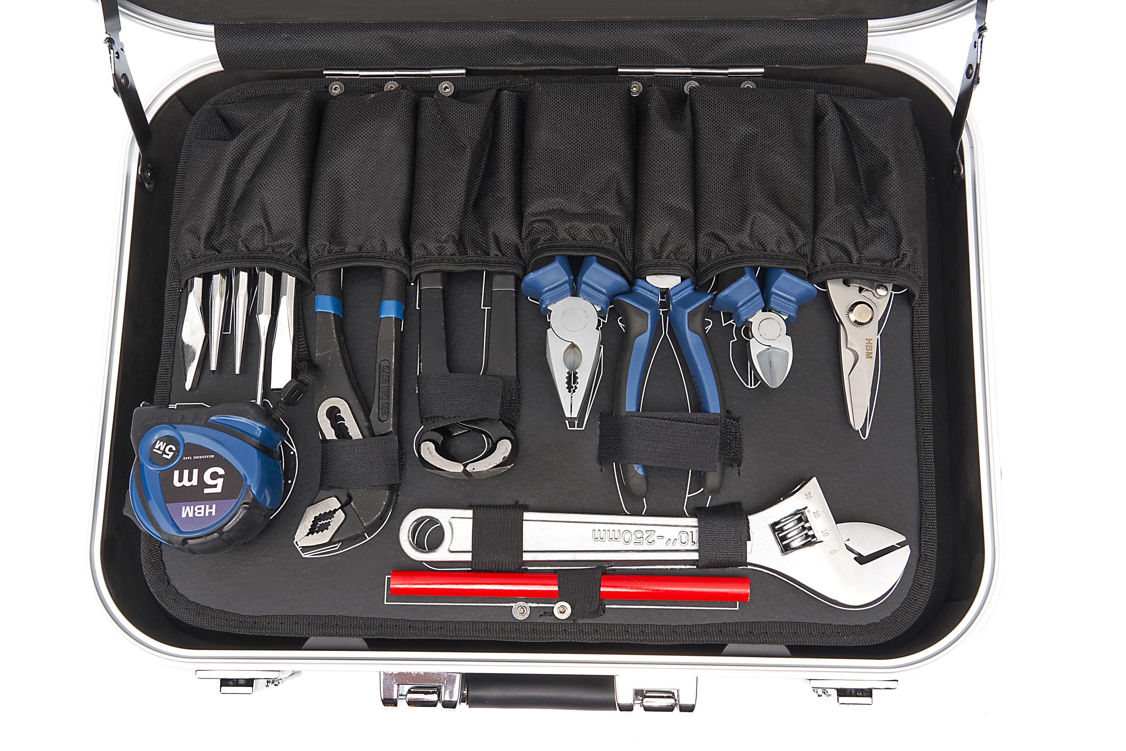HBM gevulde gereedschapskoffer 151-delig Image 3