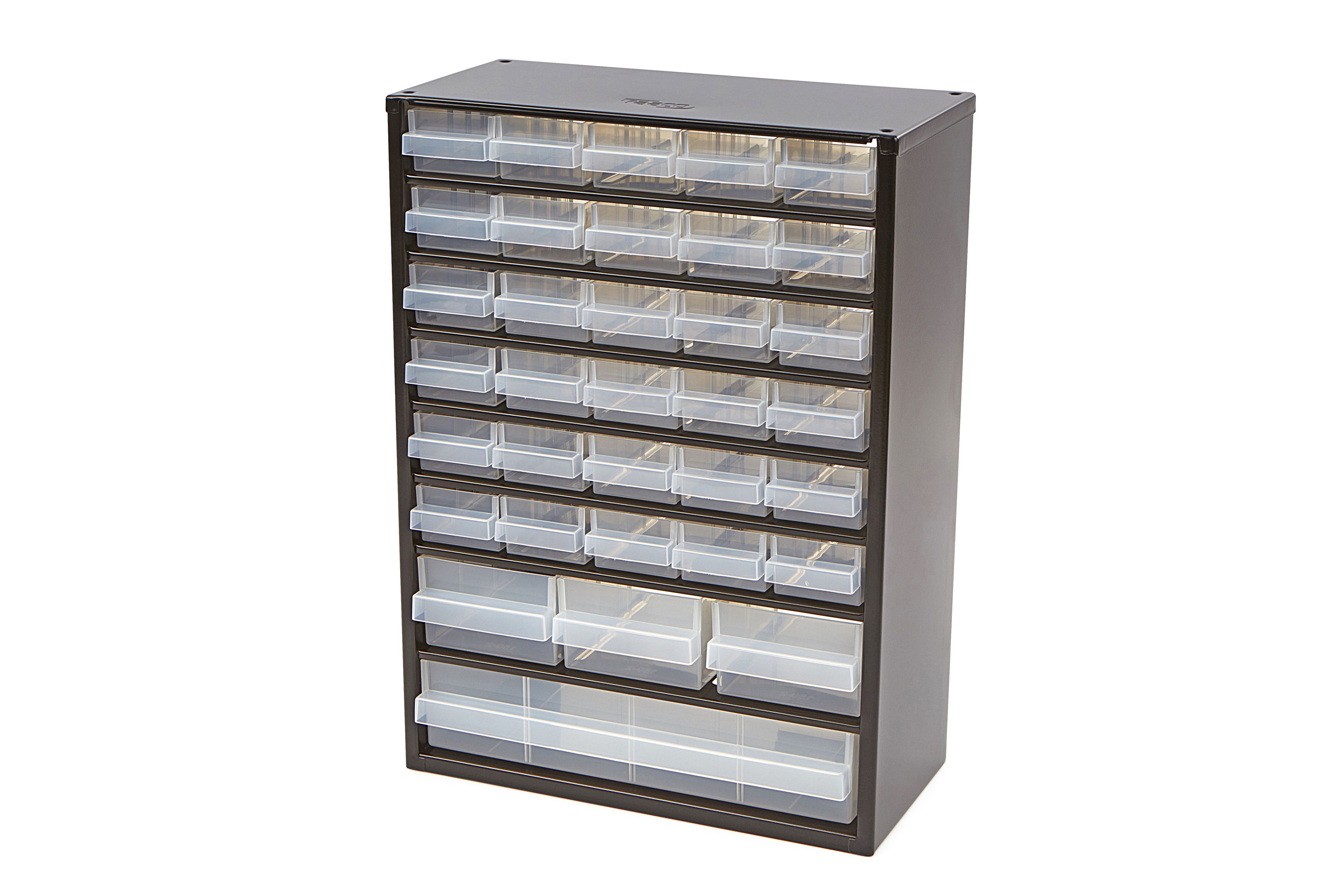 Raaco 34 Schubladen Metallkommode mit 10 Einsätzen