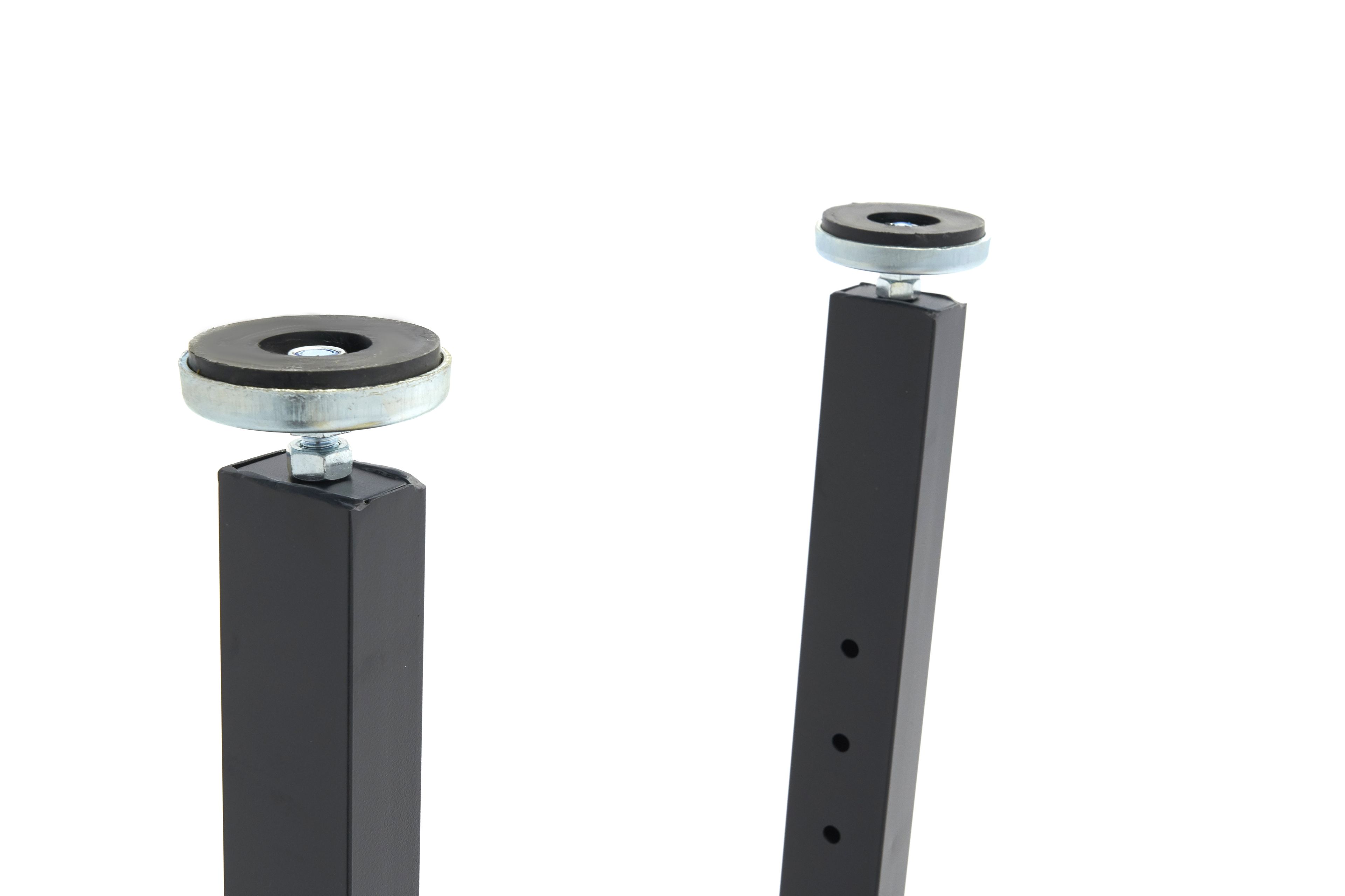 HBM werkbank 122 cm in hoogte verstelbaar, massief houten werkblad, zwart Image 9