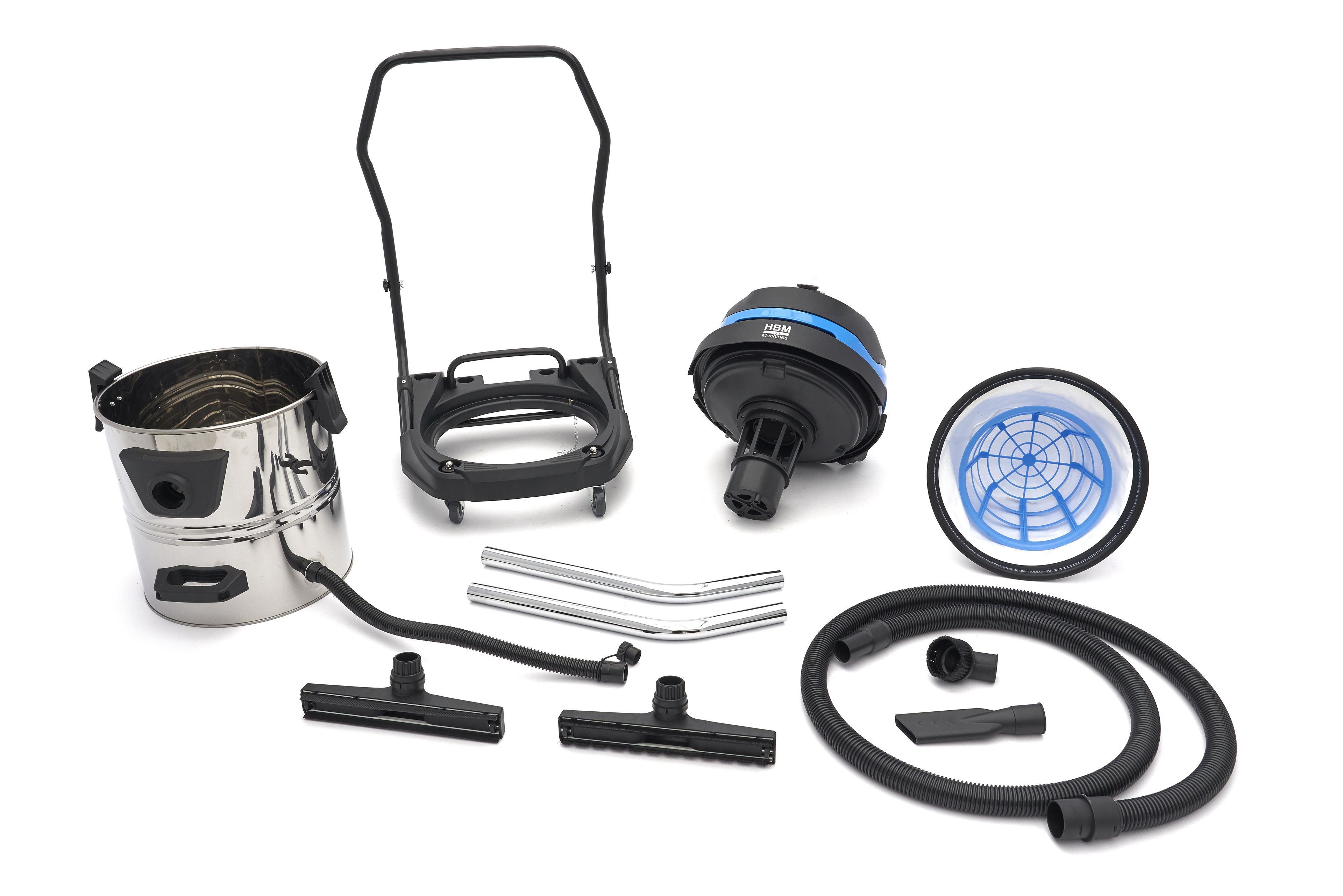 HBM 60 Liter 2400 W Professionele Bouwstofzuiger met 2 motoren Image 5