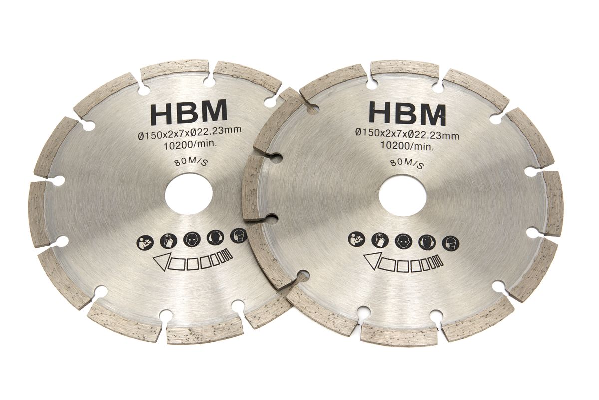 Hojas de sierra HBM de 150 mm para fresador de pared 1700w (H131674)