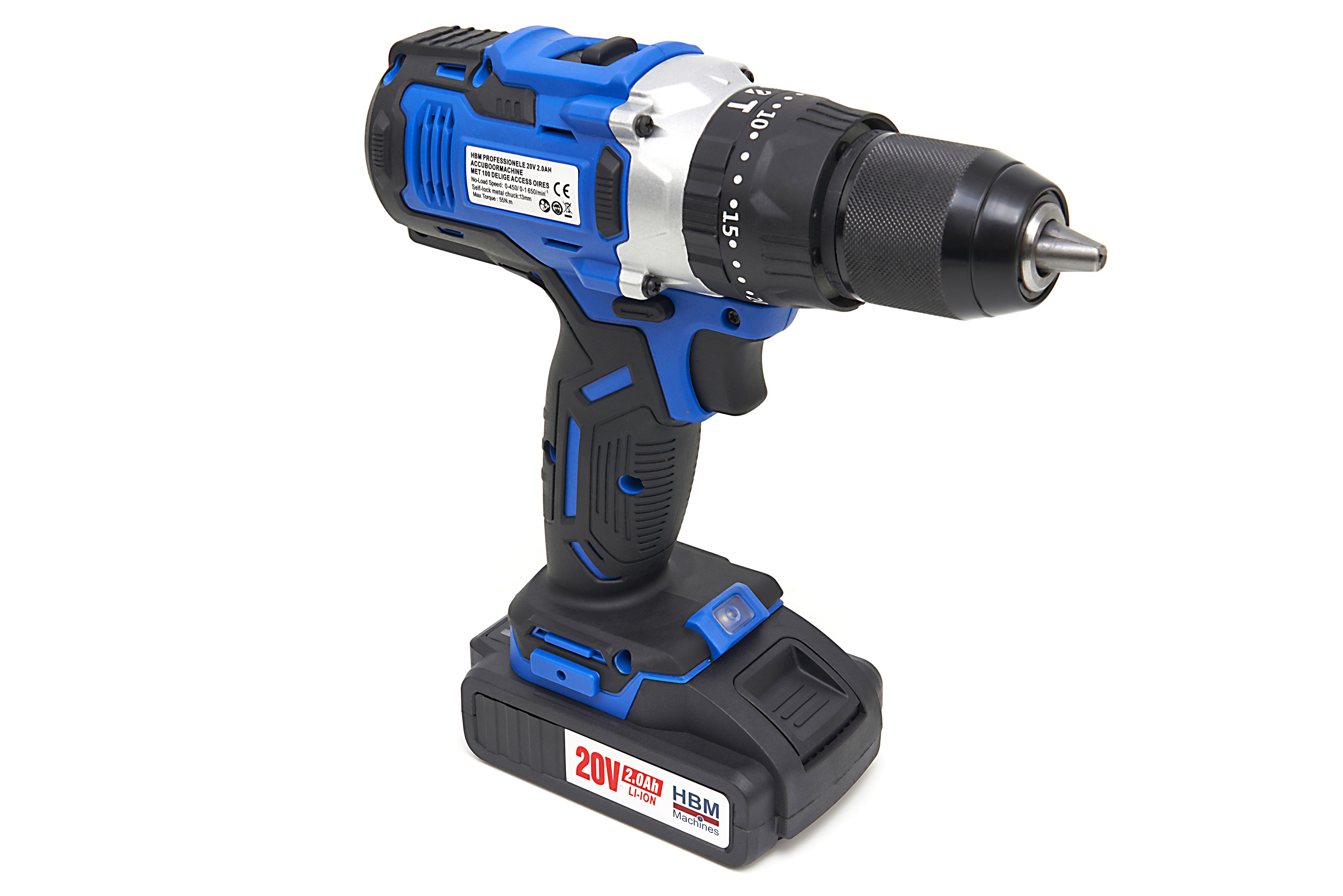 HBM 20V 2.0AH Accuboormachine met 100 Delige Accessoiresset Image 7