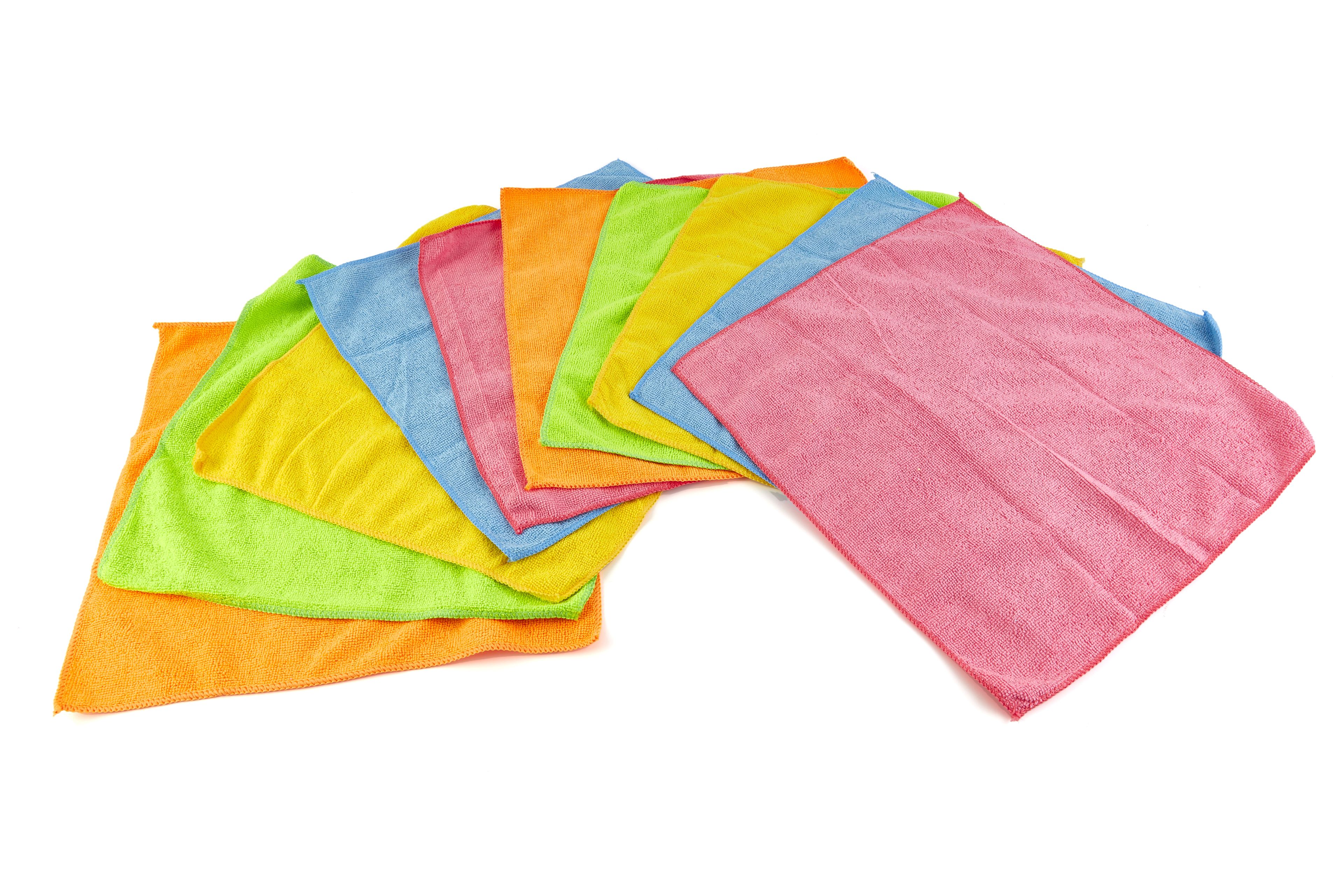 Lot de 10 Serviettes de séchage en microfibre pour voiture HBM, ensemble de serviettes de lustrage
